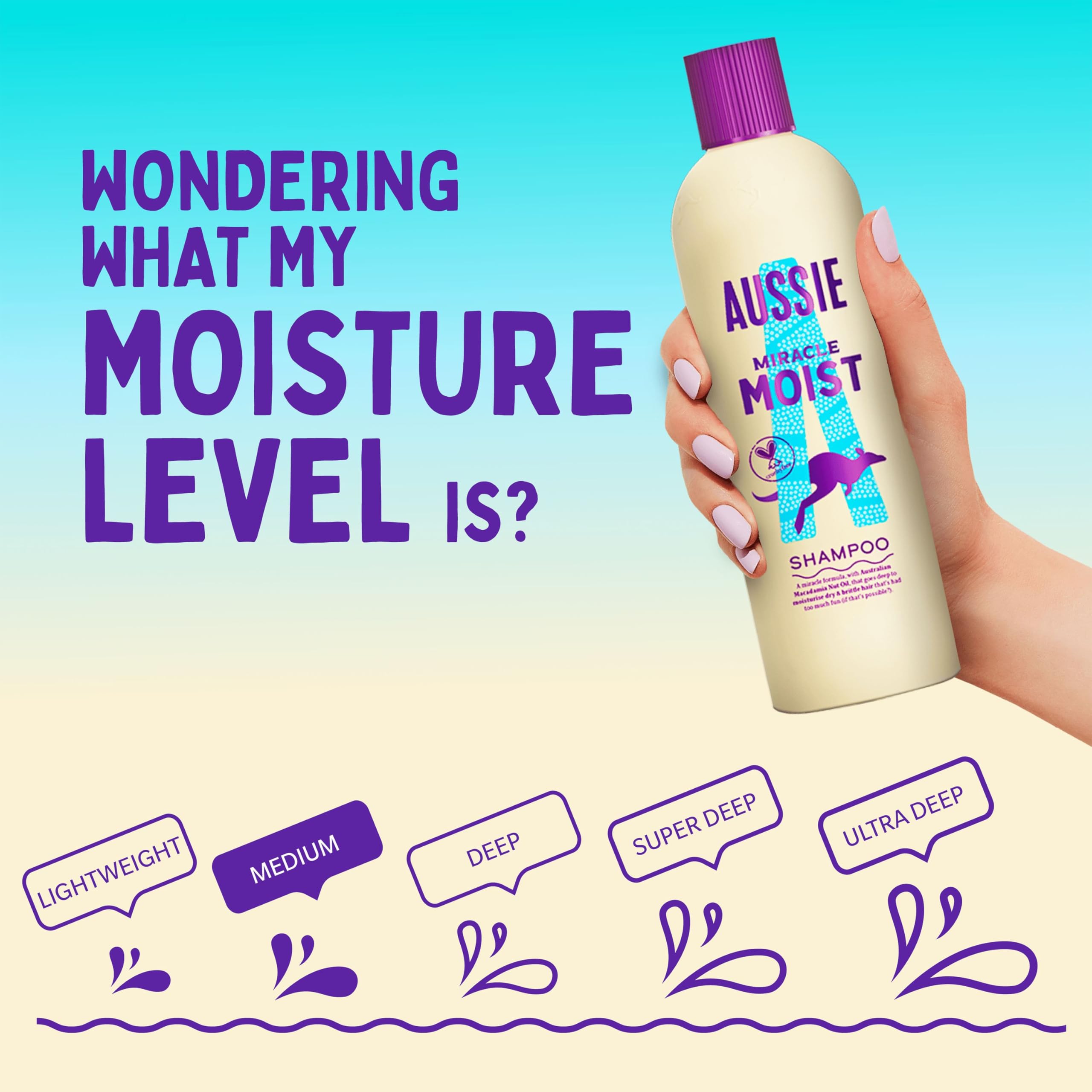 Aussie Miracle Moist Shampoo - Moisturizing Formula with Macadamia Nut Oil (1L) 8