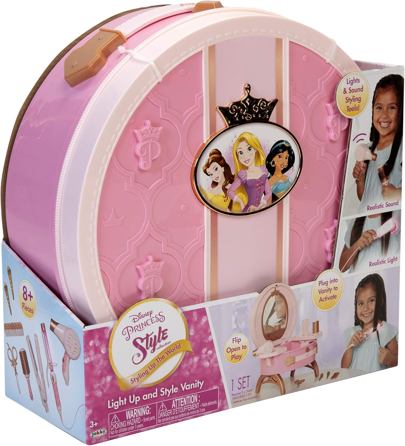 Disney Princess Style Collection - Disney Princess Light Up & Style Vanity (Model 12345) 8