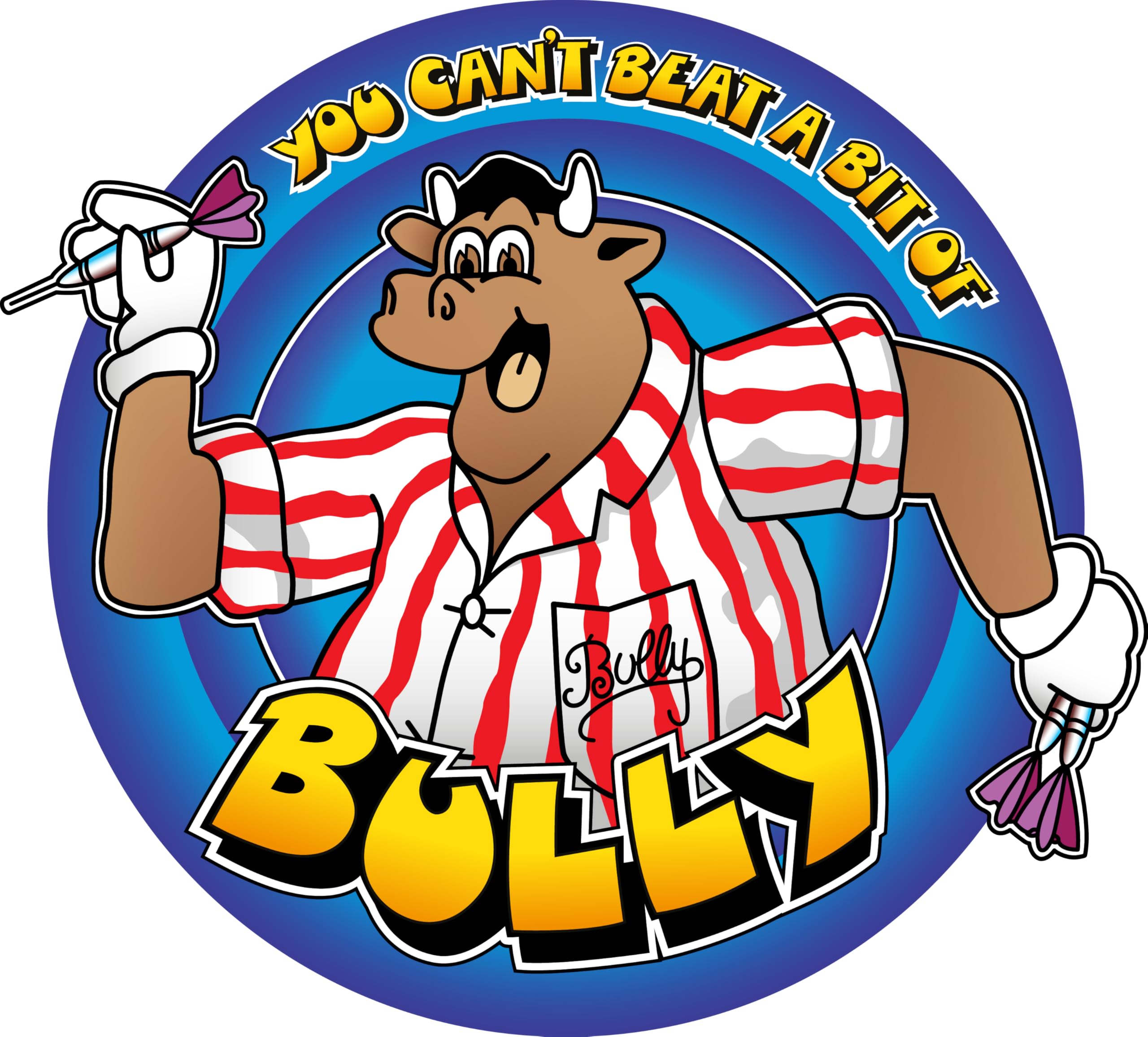 University Games Bullseye The Mini Game – Classic TV Show Card Game with Darts Dice for 2-4 Players