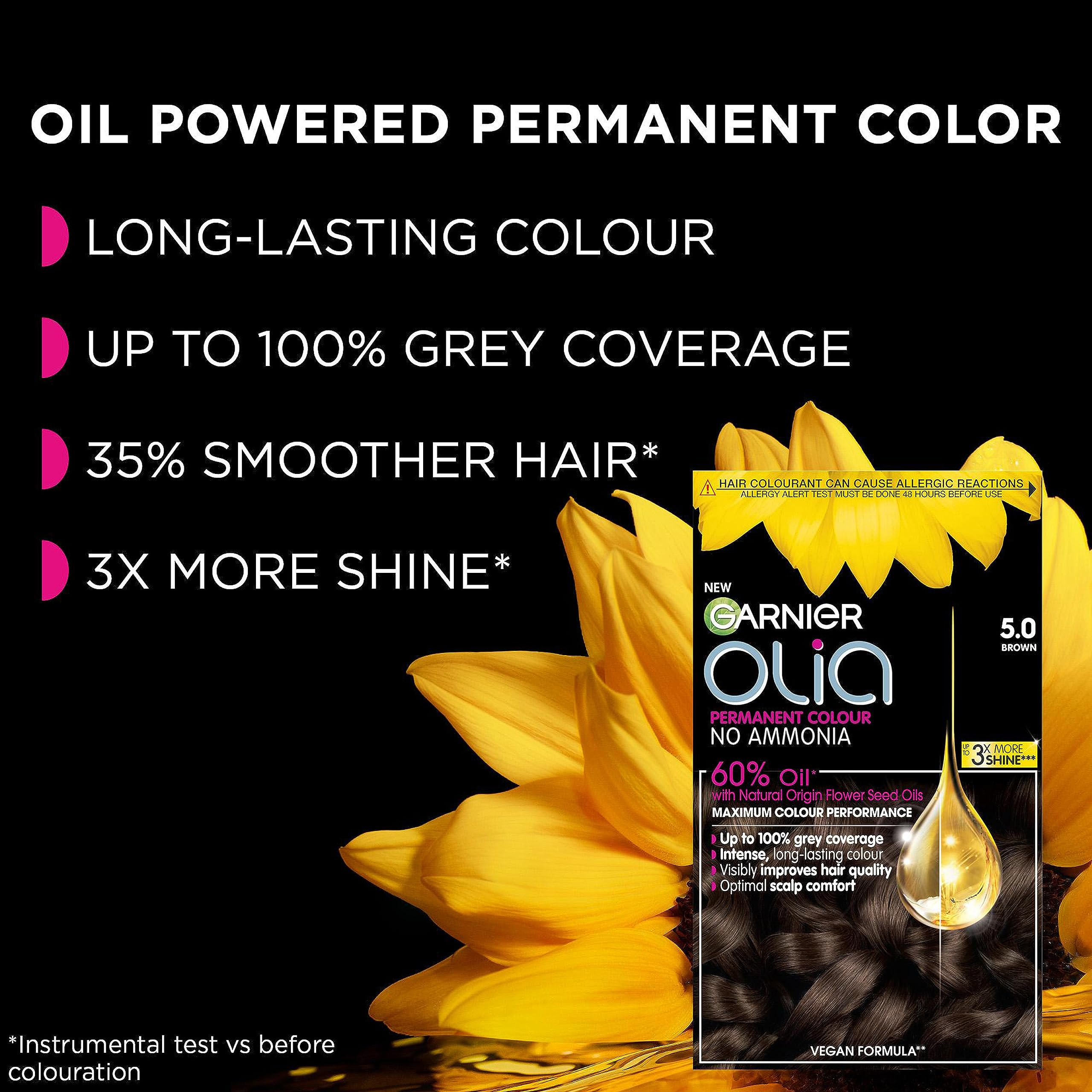 Garnier Olia Permanent Hair Dye - 5.3 Golden Brown (230g) 4