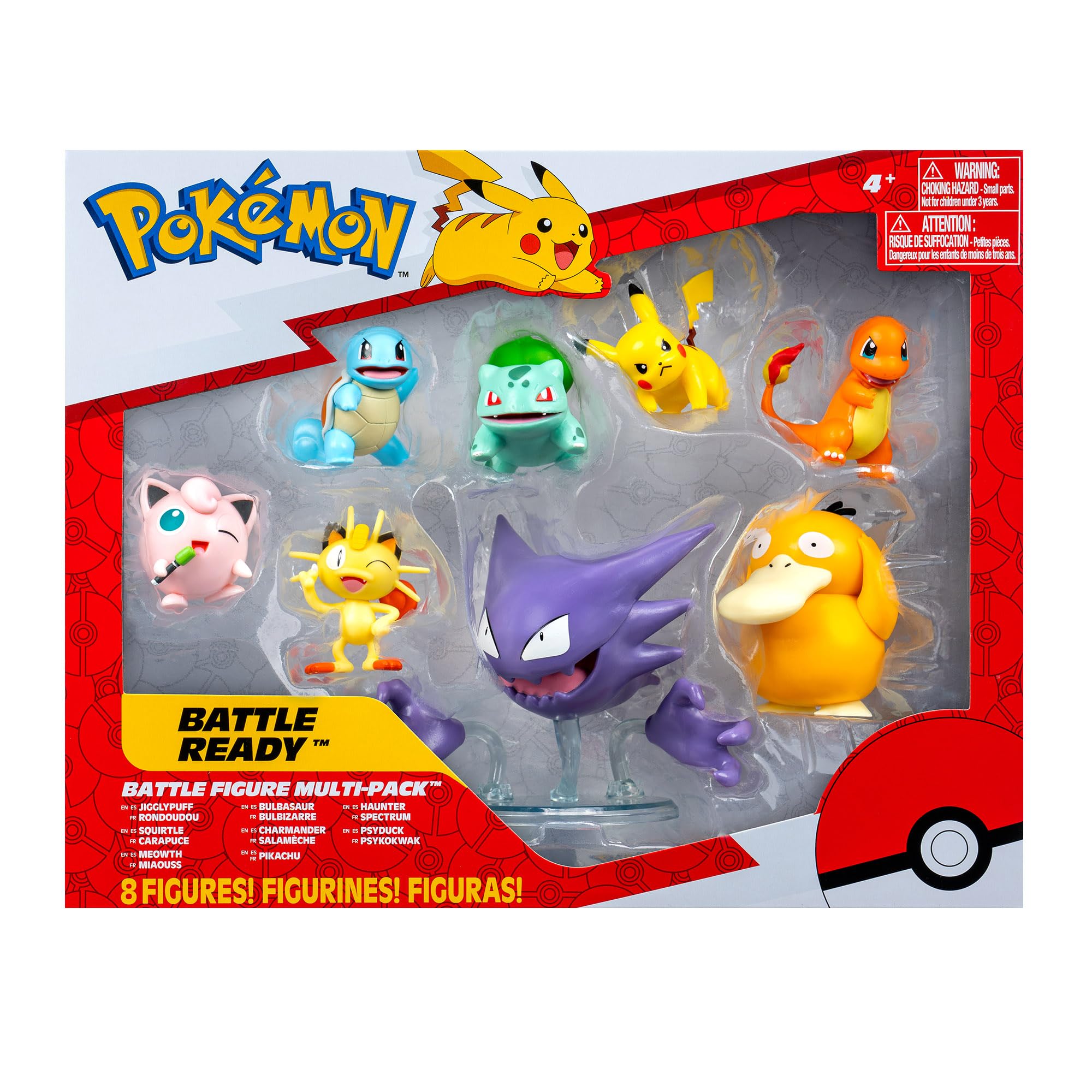 Pokémon Kanto Battle Figures 8-Pack with Pikachu – 6x 2-Inch and 2x 3-Inch Action Figures 9