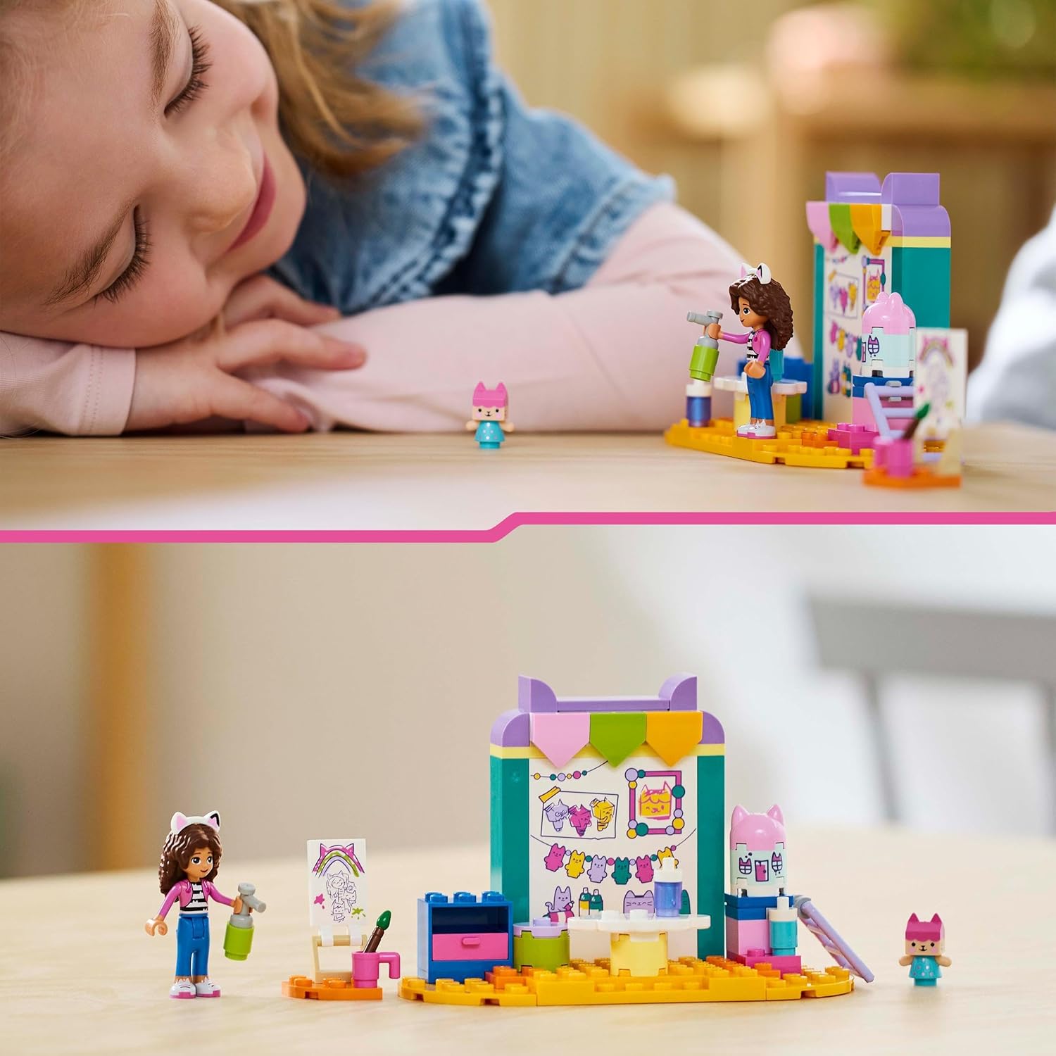 LEGO Gabby’s Dollhouse Crafting with Baby Box Building Set for Kids 4+ 5