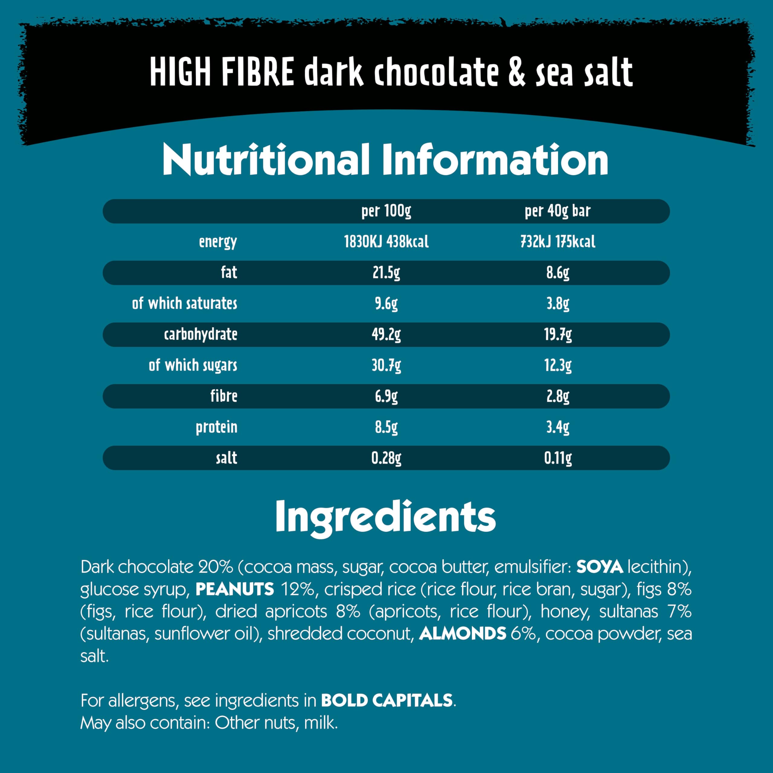 Eat Natural Dark Chocolate & Sea Salt Fruit & Nut Bars 12 x 40g 4