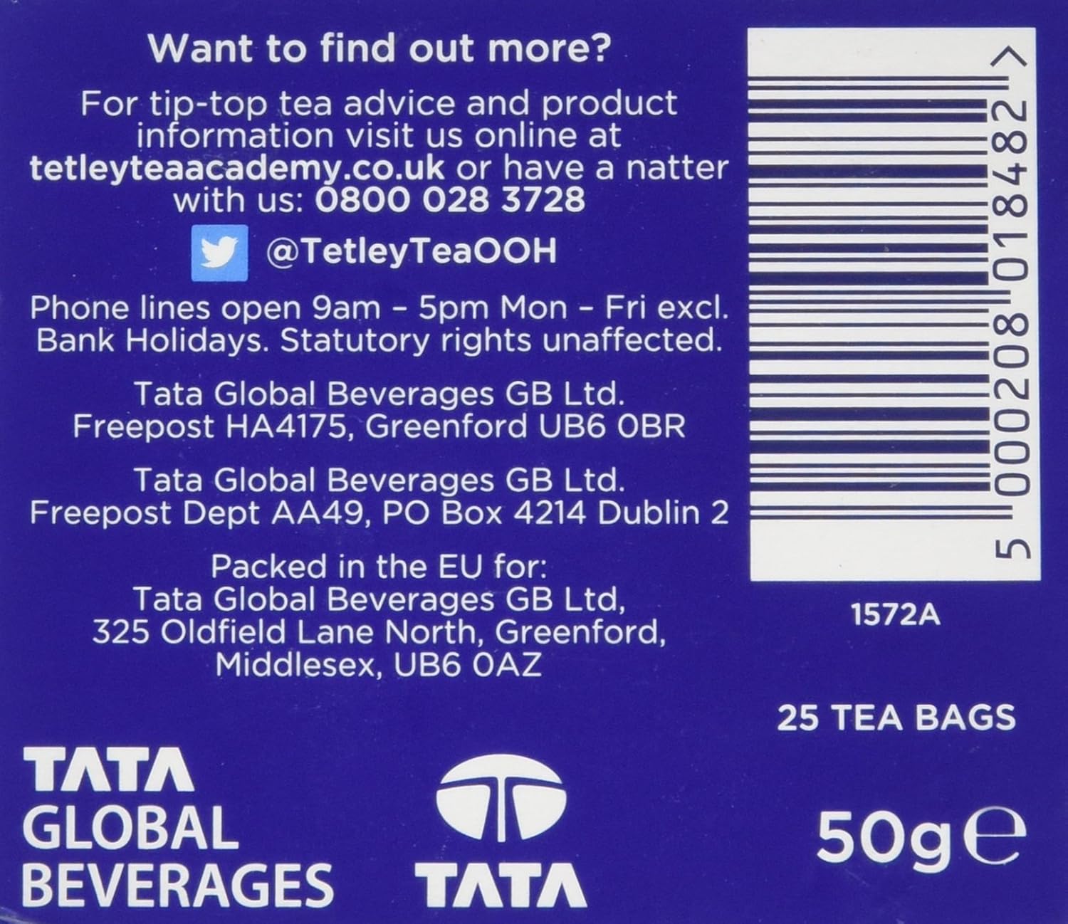Tetley English Breakfast Tea Bags - Individually Wrapped String & Tag Envelopes, 25-Pack 5