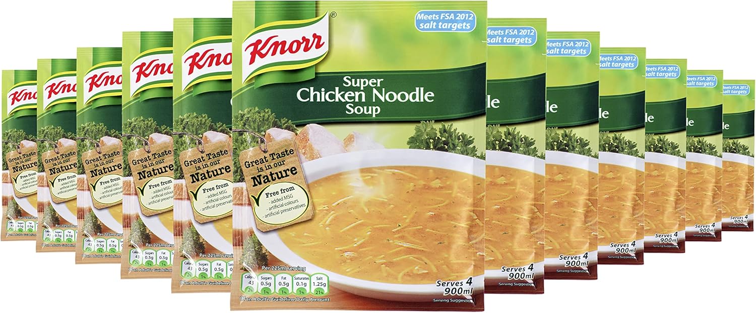 Knorr - Super Chicken Noodle Dry Soup Mix 612g (12 x 51g)