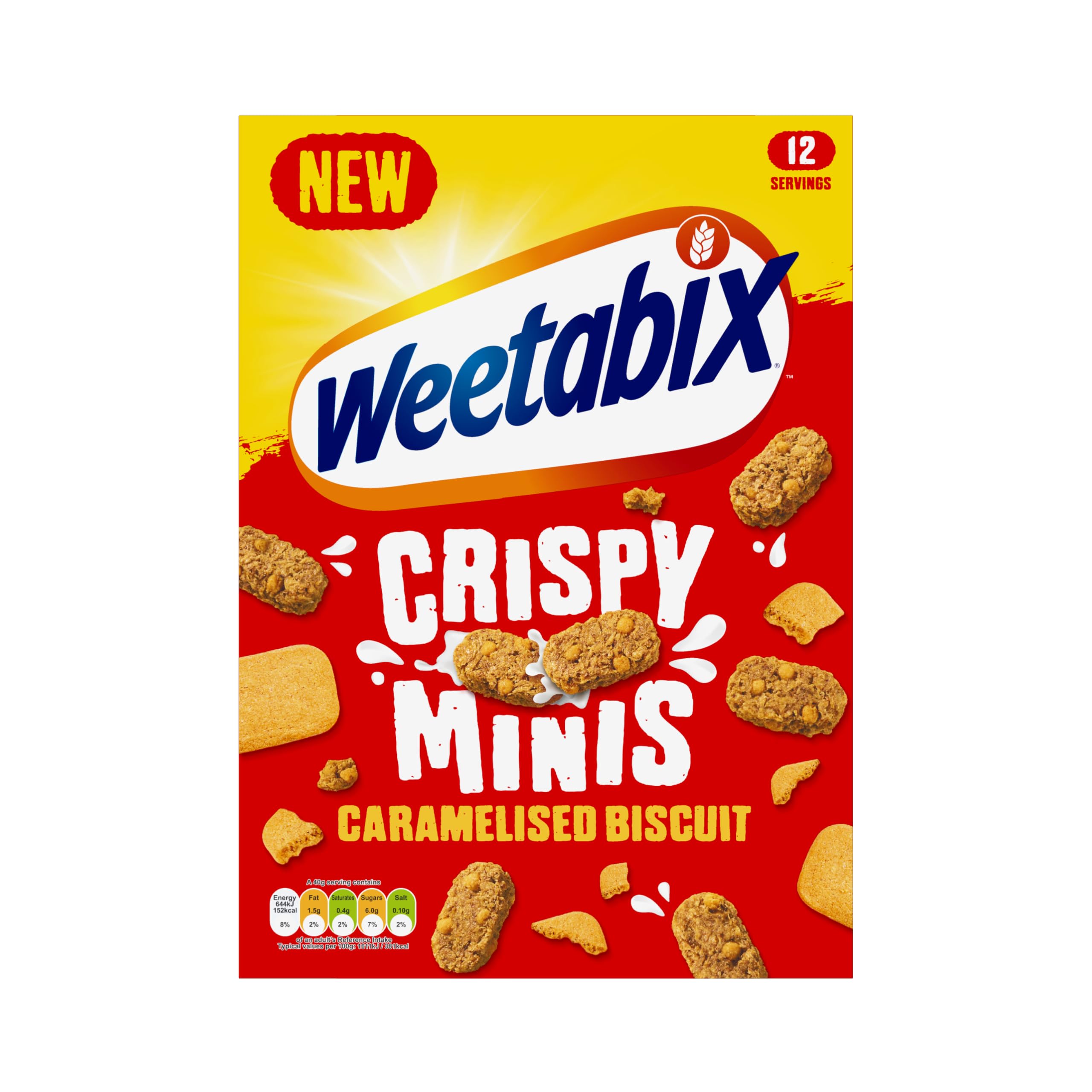 Weetabix Crispy Minis Caramelised Biscuit Breakfast Cereal 500g