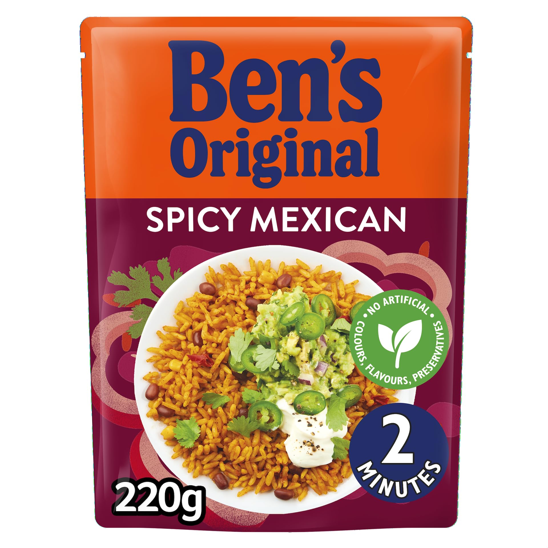 Ben's Original Spicy Mexican Microwave Rice Pouch 220g - Serves 2