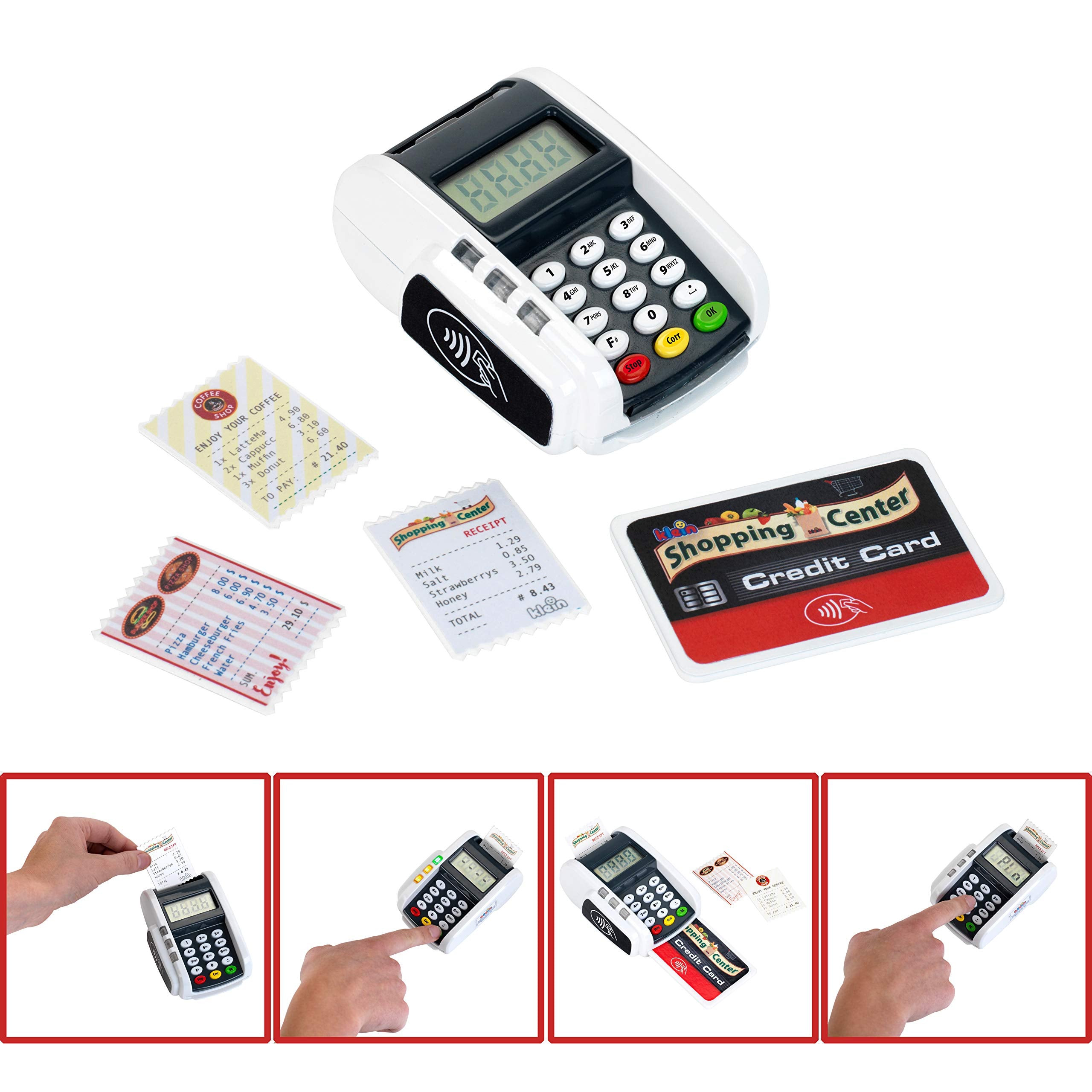 Theo Klein 9333 Pay Terminal with Light & Sound - Toy Cash Register Accessory 13