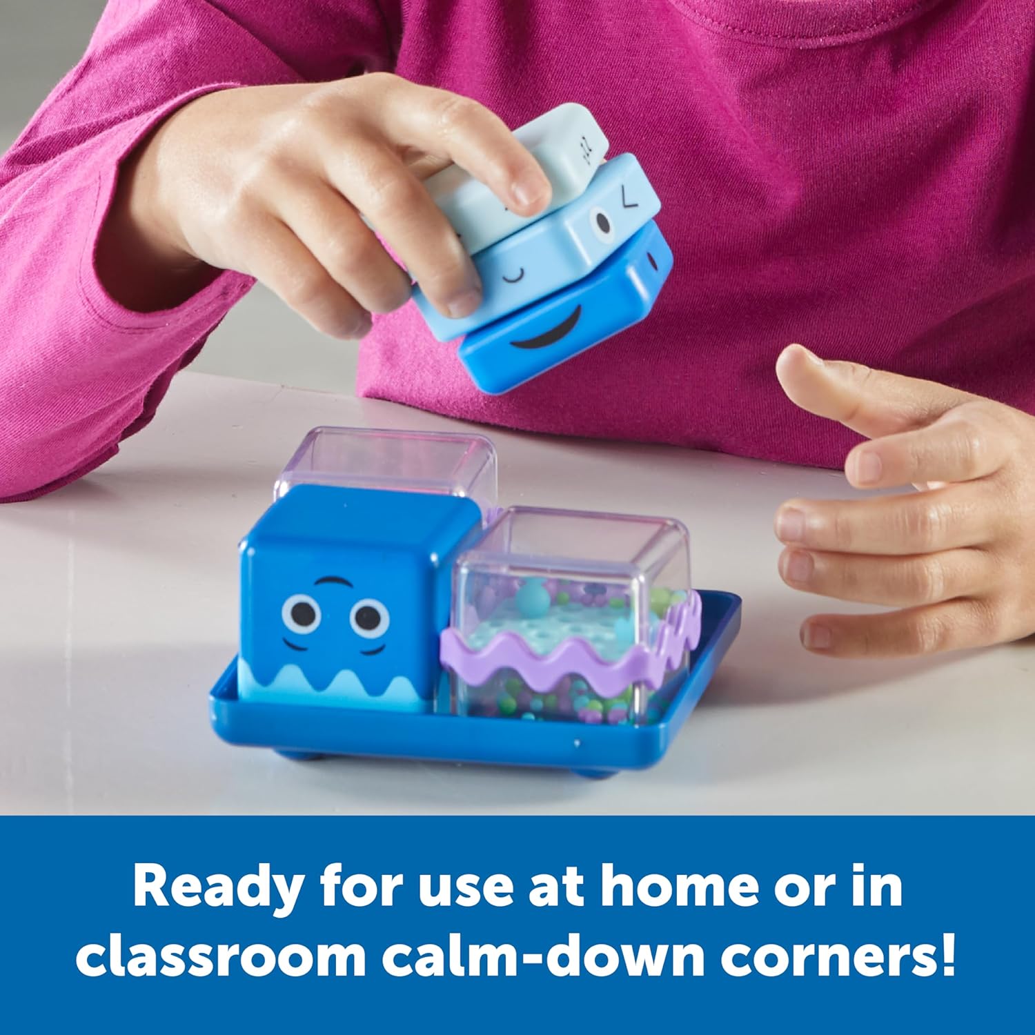 Learning Resources Cool Down Cubes Sensory Fidget Set - 4 Calming Activities for Kids Ages 4+ 5