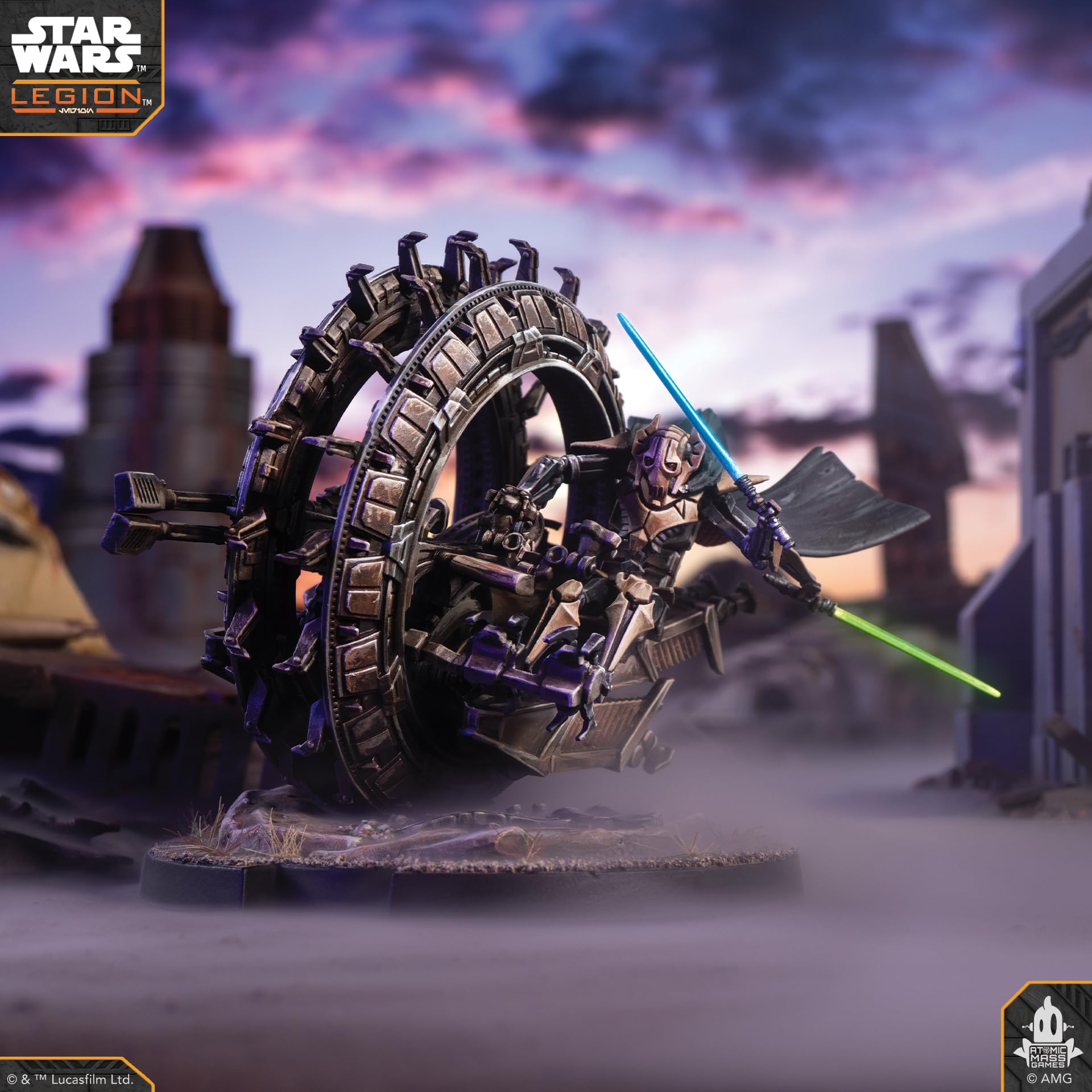 Asmodee Star Wars: Legion - General Grievous on TSMEU-6 Wheel Bike | Strategy Wargame | 2 Players 3