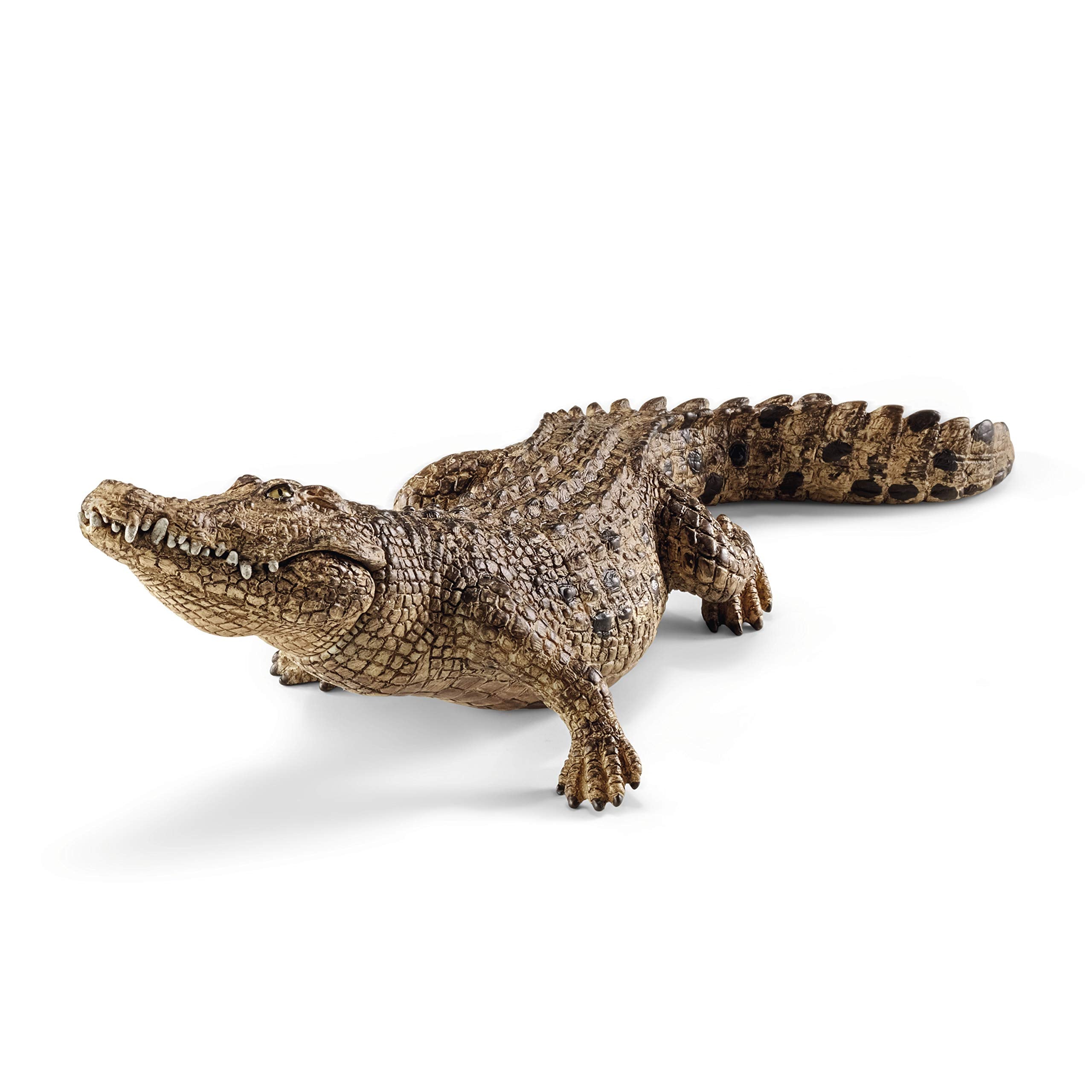 Schleich 14736 Crocodile with Movable Jaw - Wild Life Animal Figurine for Kids 3-8 Years