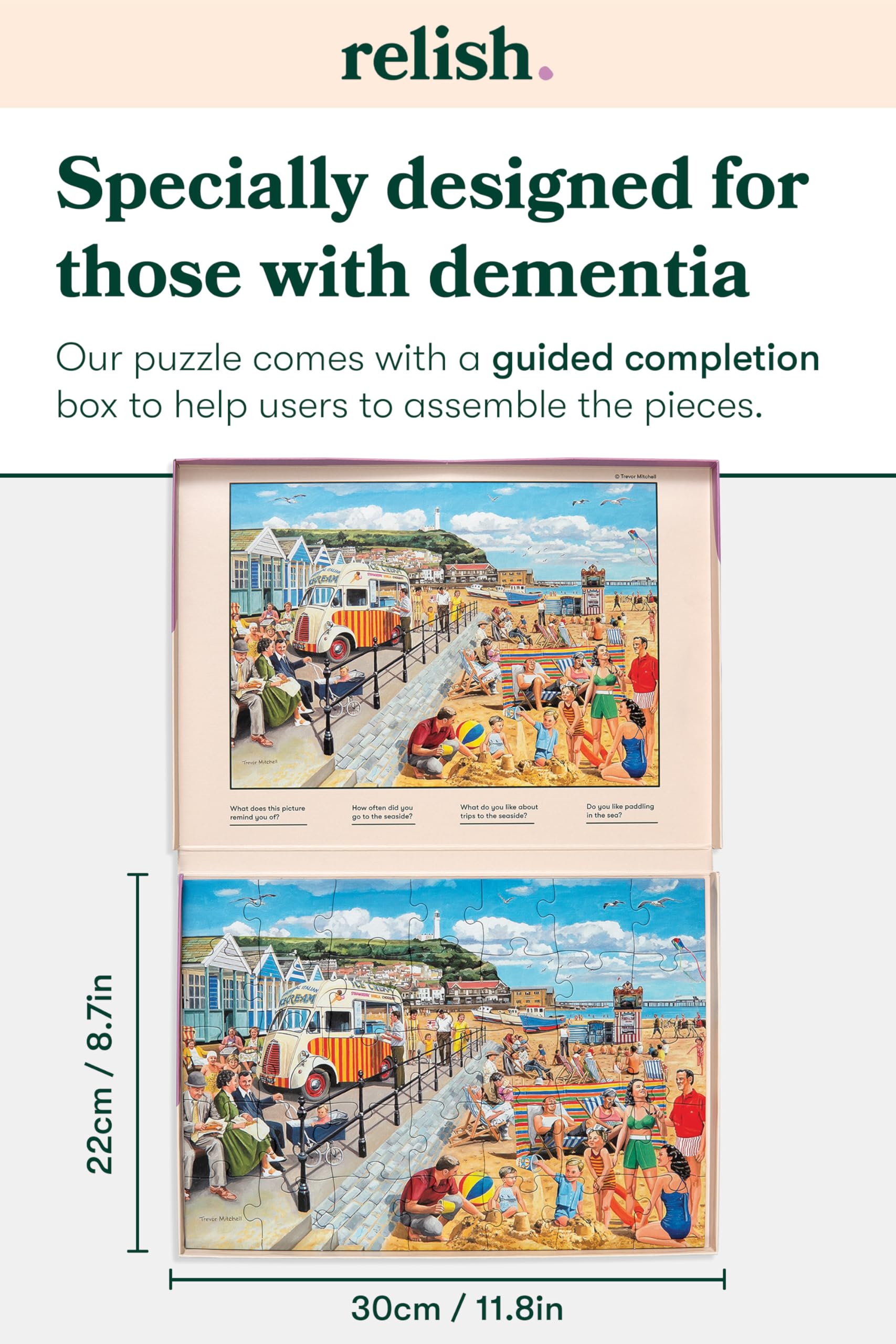 Relish Seaside Nostalgia Jigsaw Puzzle - 35 Large Pieces | Dementia Friendly 6