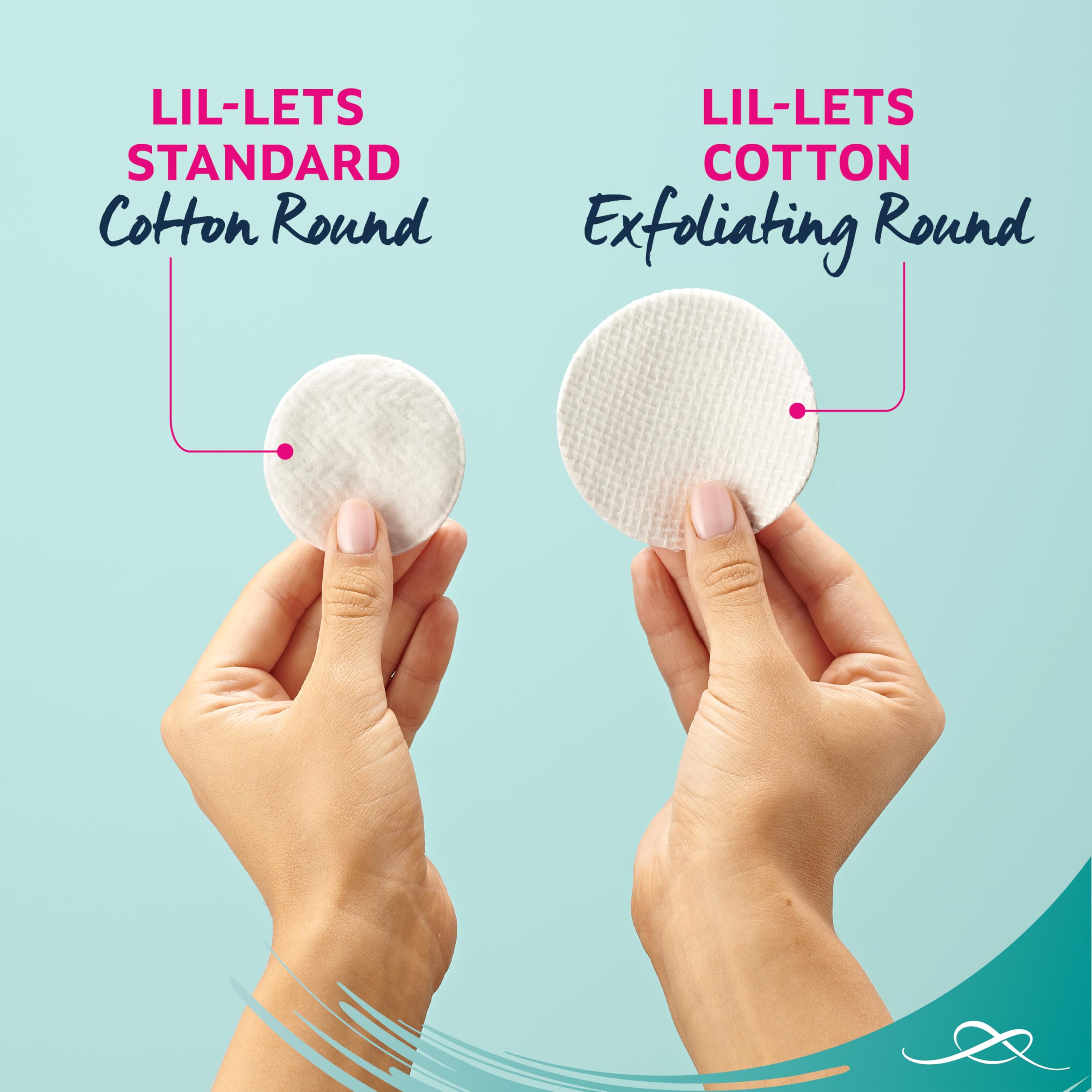 Lil-Lets Organic Cotton Exfoliating Rounds (50 Count) - Dual-Sided Skincare Pads for Cleansing & Makeup Removal 7