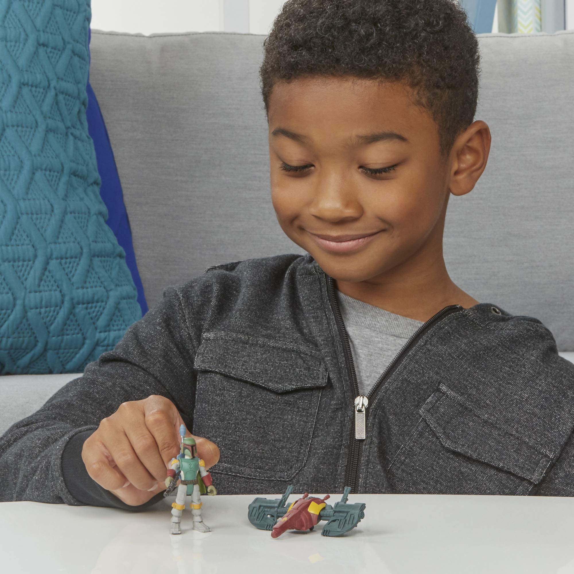 Star Wars Mission Fleet Boba Fett Capture in the Clouds - Action Figure & Vehicle Playset 4