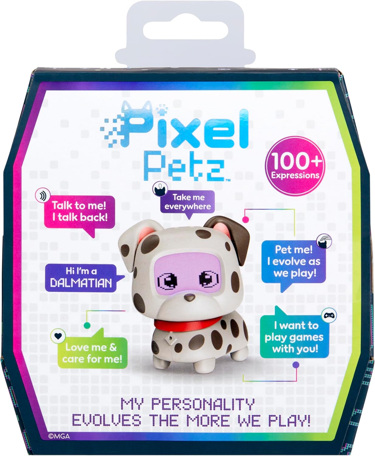 MGA Entertainment Pixel Petz - Dalmatian - Interactive Digital Pet Dog - Ages 3+ 4