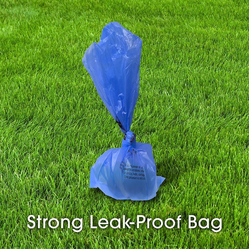 Bags on Board Strong Leak Proof Dog Poop Pick-up Bags - 315 Count, Blue, 9x14 Inches