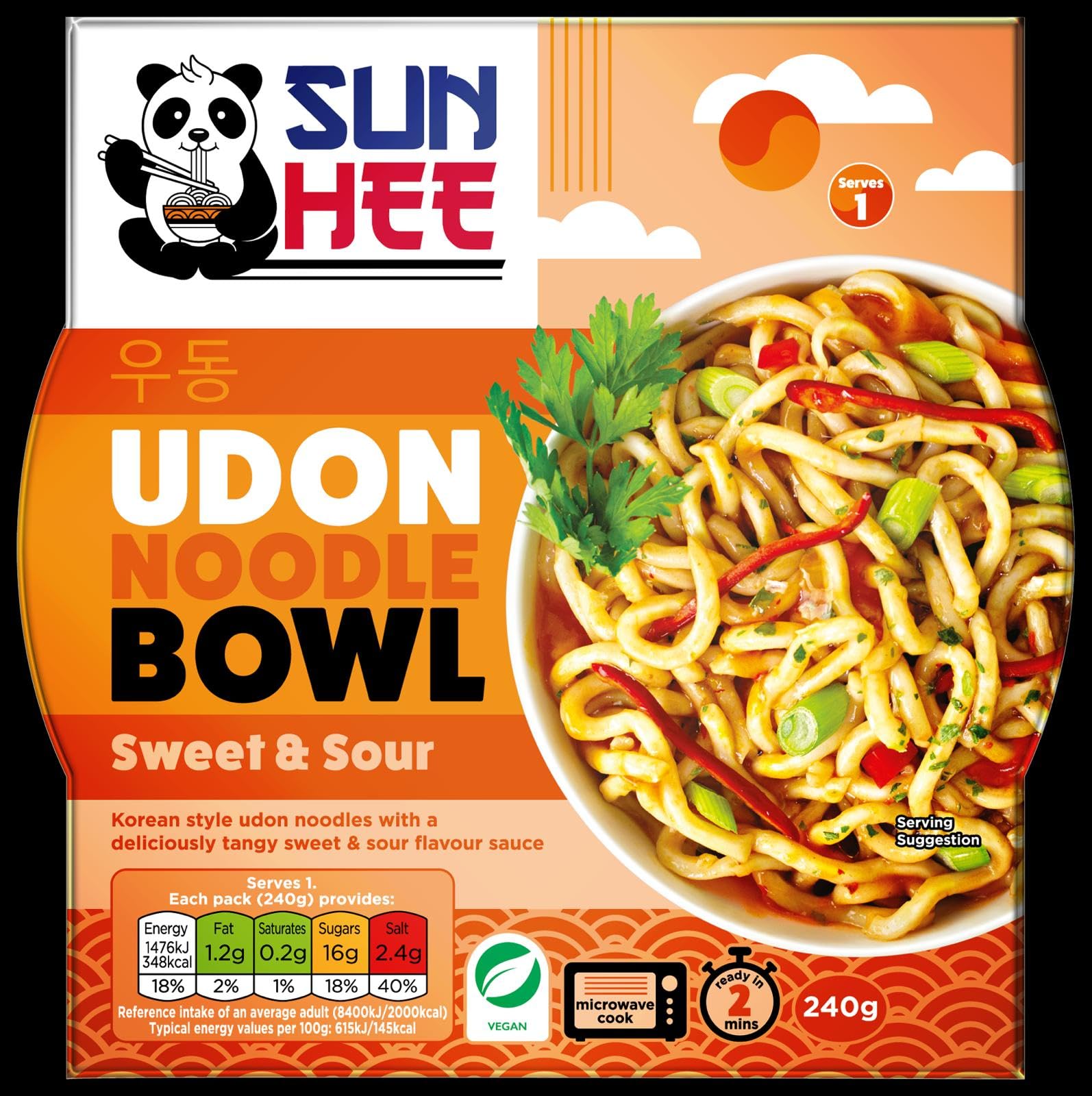 Sun Hee Sweet and Sour Udon Bowl 240g