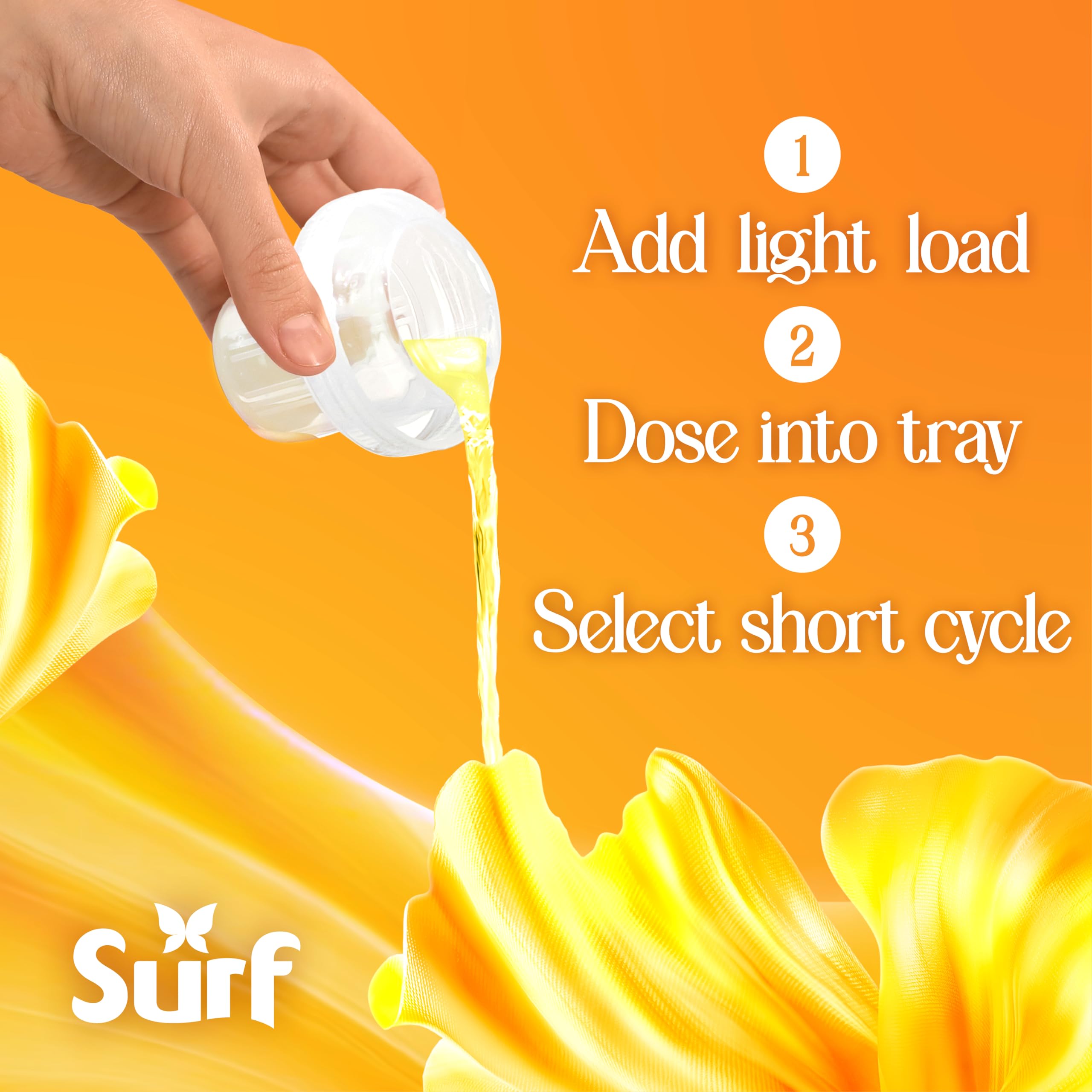 Surf - Magnifi-Scent Wash Sunshine Blossom Laundry Liquid for Short Cycles 3