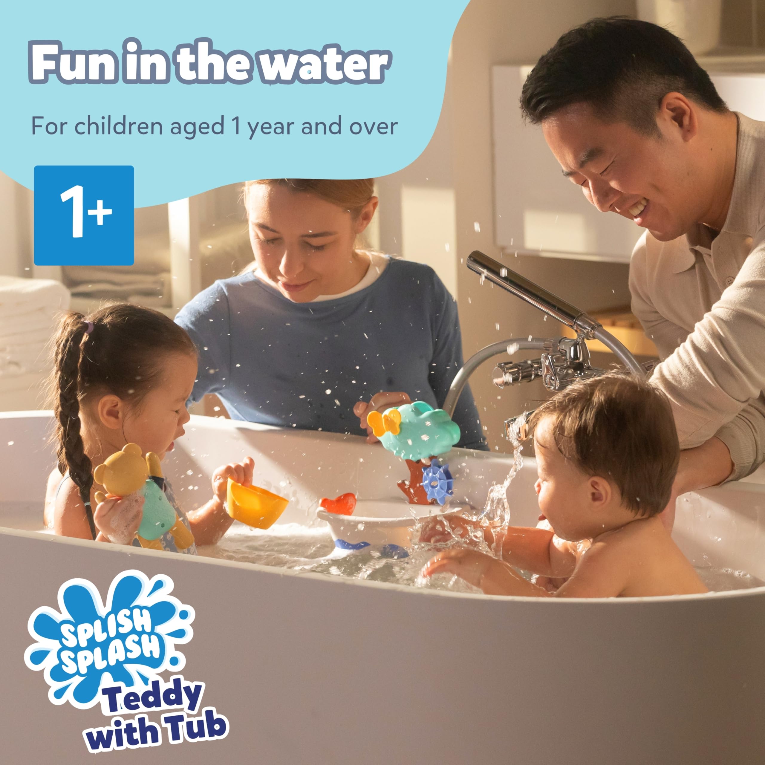 BABY born Splish Splash Tub with Teddy - Interactive Bath Time Playset for Toddlers 18 Months+ 5