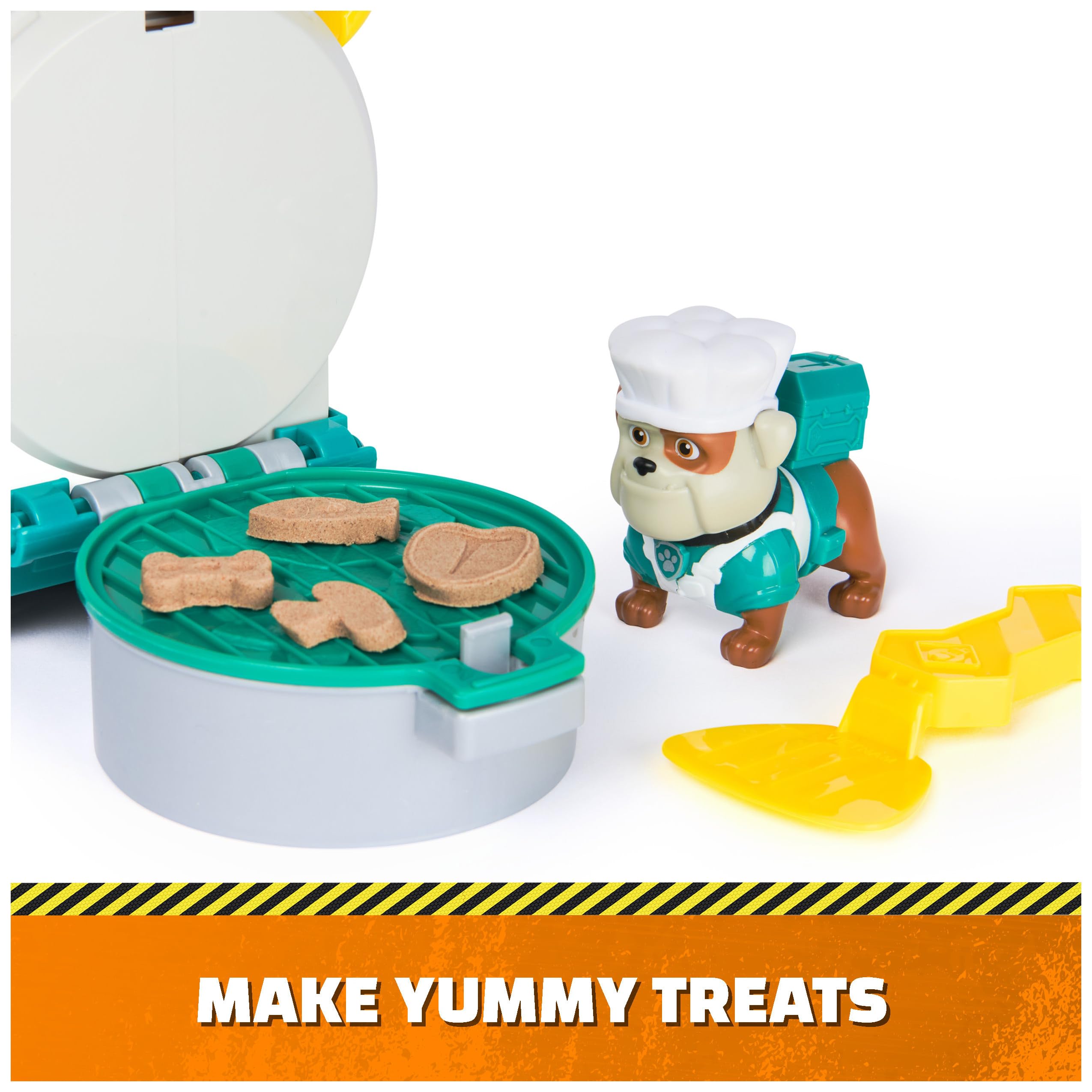 Rubble and Crew Growlin’ Grub Food Truck Playset - Construction & Kitchen Toy for Ages 3+ 5