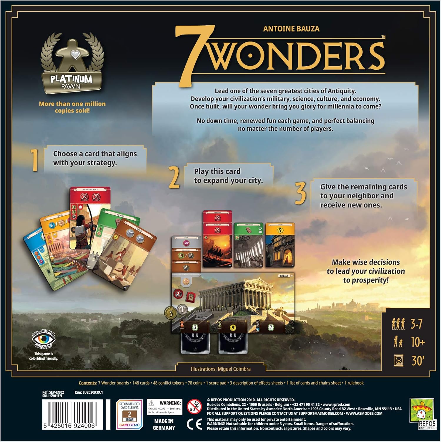 Repos Production 7 Wonders 2. Edition Brettspiel 14