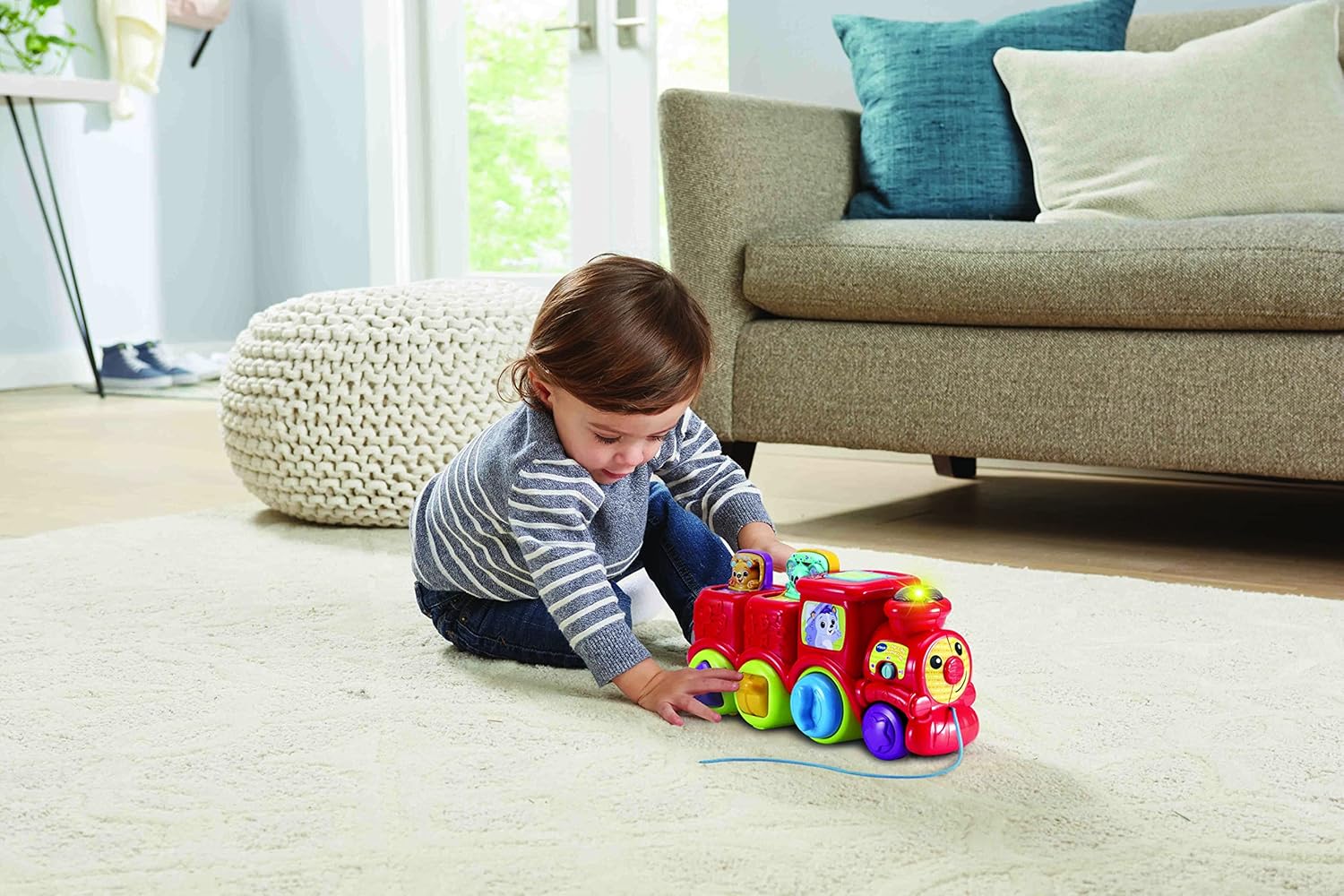 VTech Pop & Sing Animal Train - Interactive Musical Push & Pull Toy for Babies 6-36 Months 5