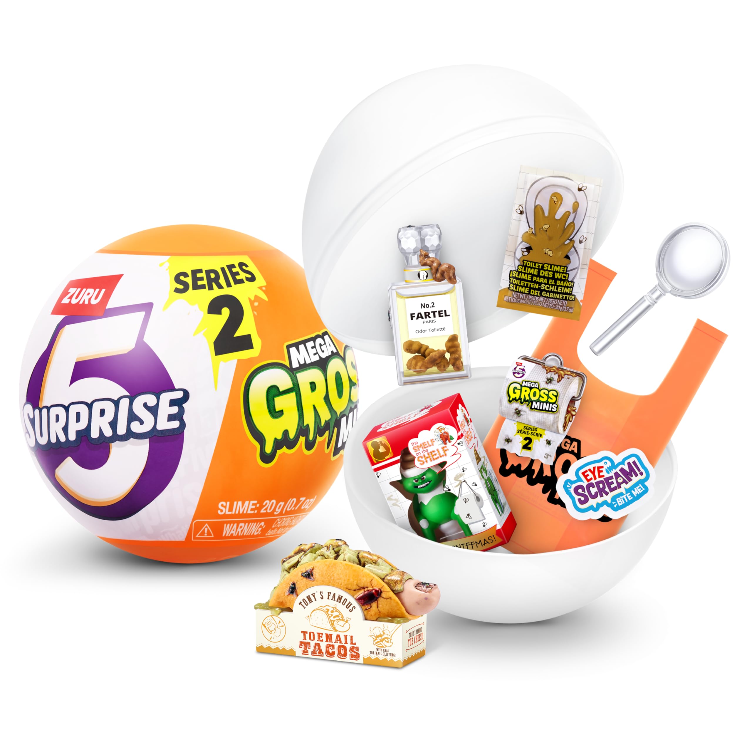 ZURU 5 Surprise Mega Gross Minis Series 2 - Parody Mini Collectibles (1 Capsule)