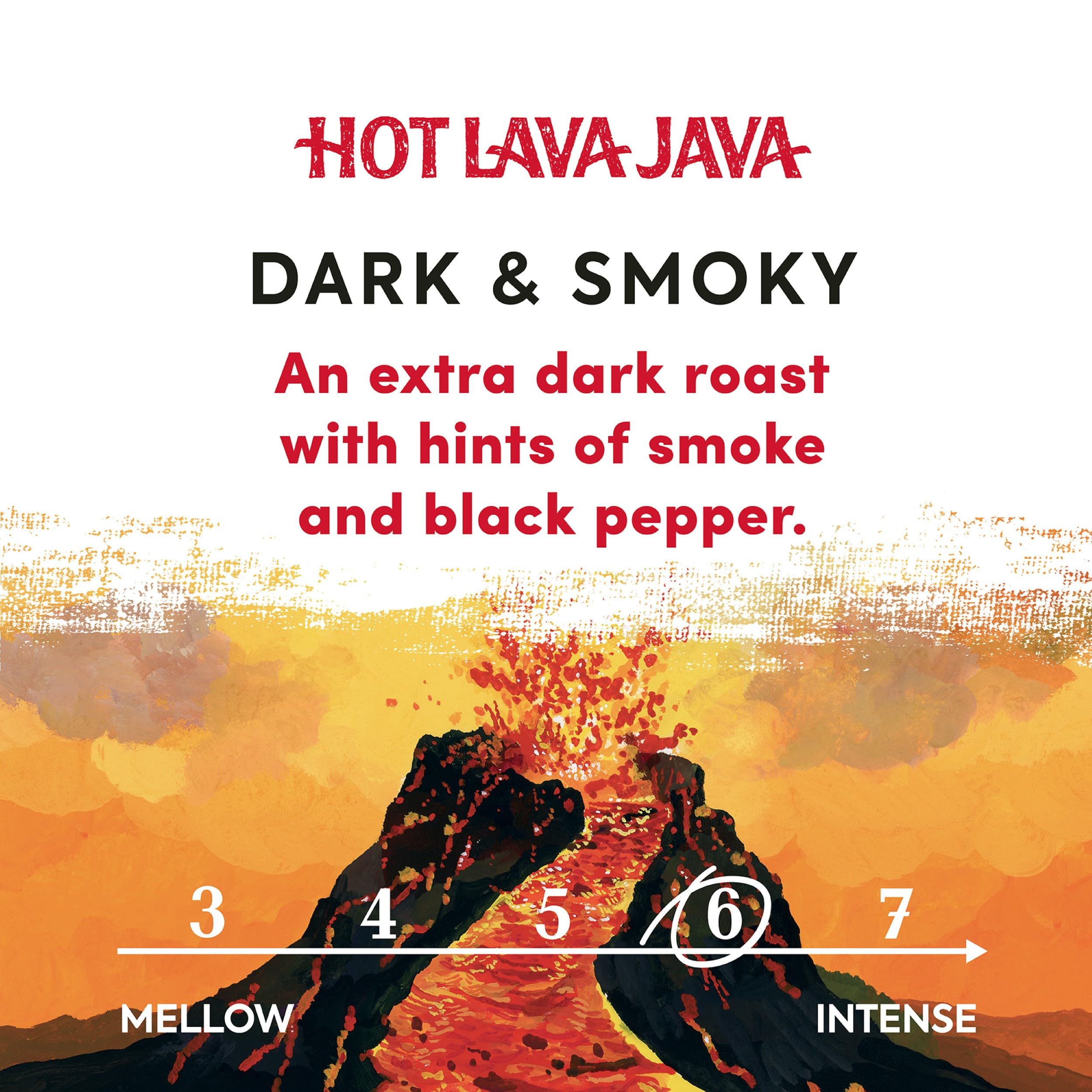 Taylors of Harrogate Hot Lava Java Whole Coffee Beans - Extra Dark Roast, Smoky Notes, 200g
