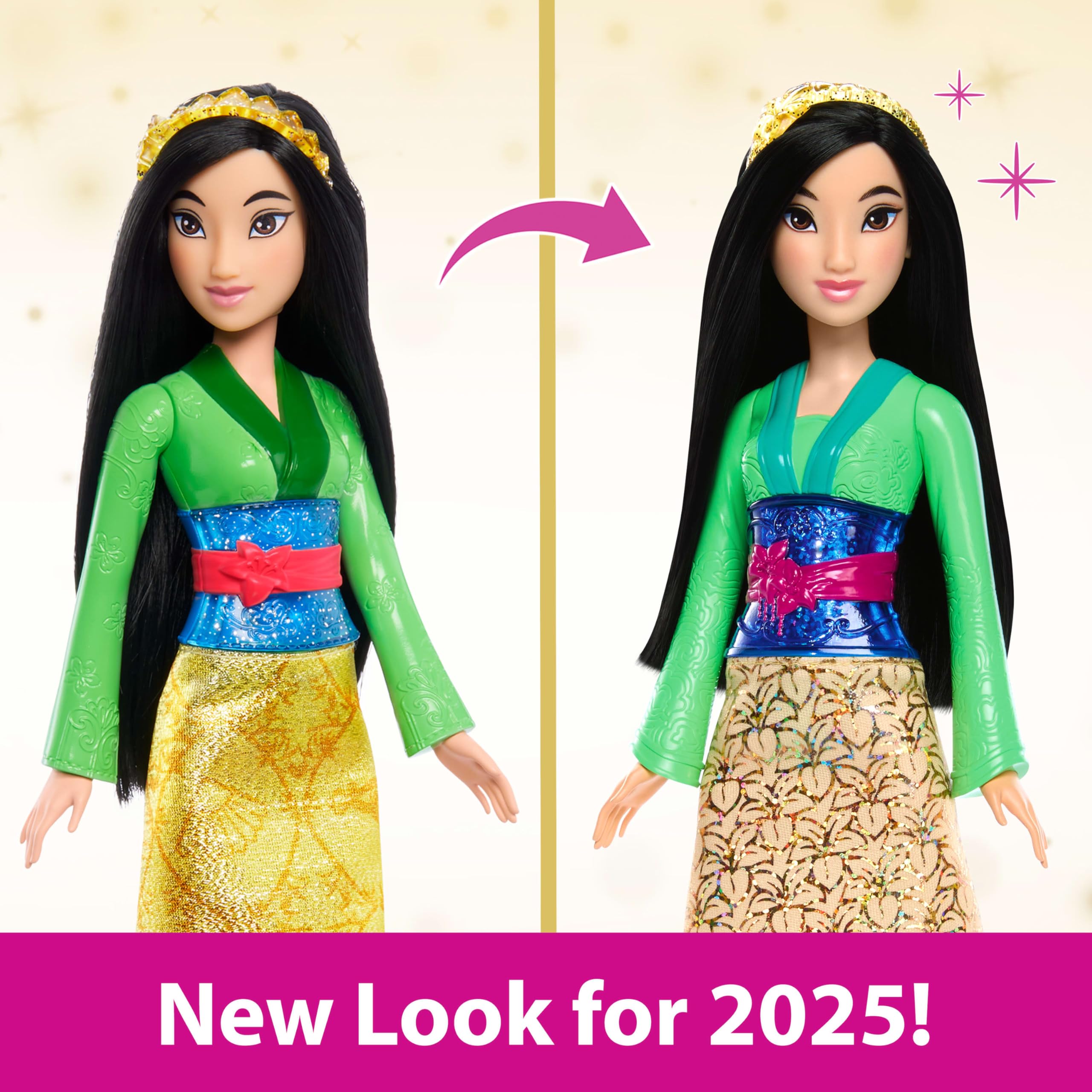 Mulan Posable Fashion Doll - Sparkling Movie-Inspired Outfit, 3+ Years 7