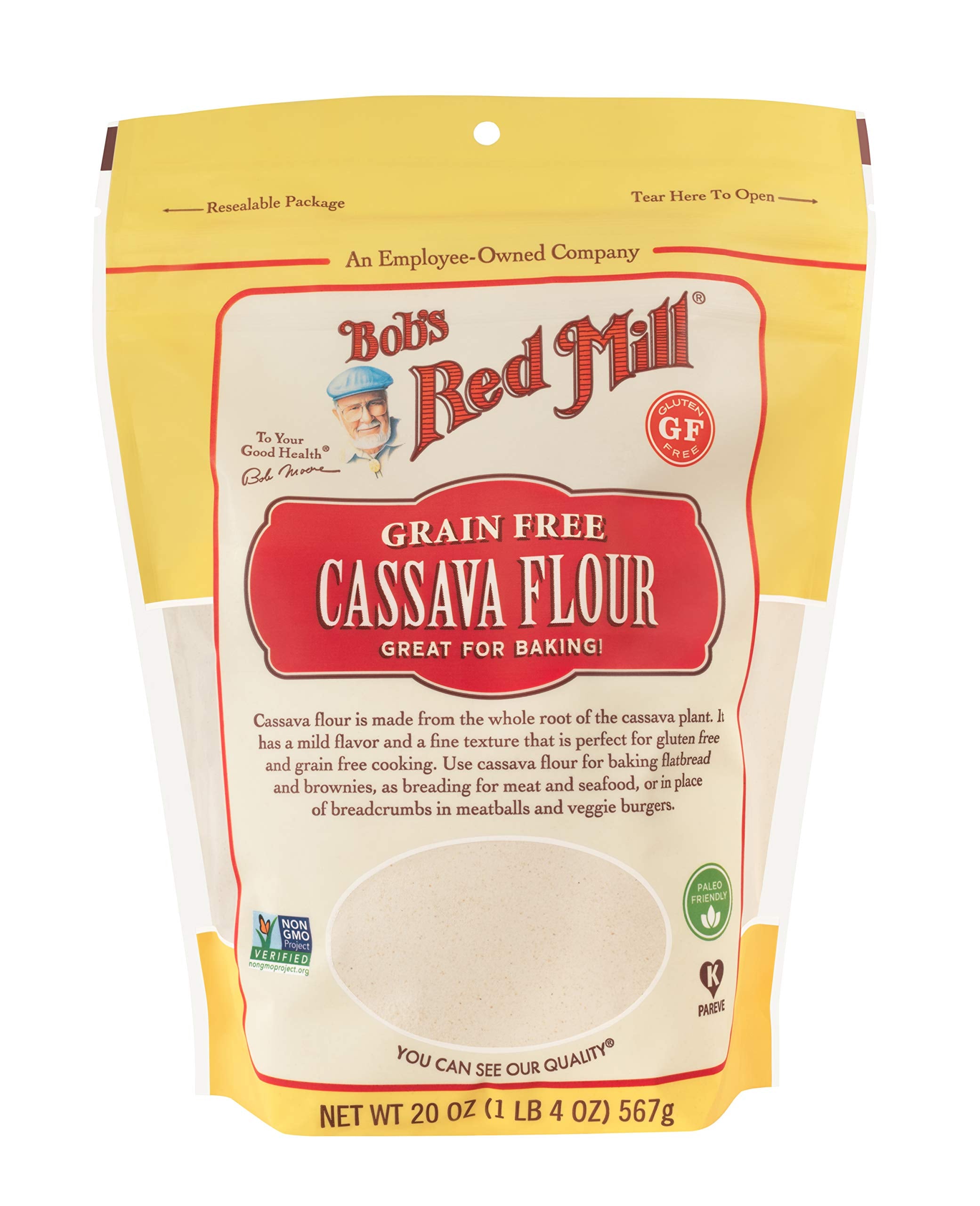 Bob's Red Mill - Grain Free, Gluten Free Cassava Flour, 567g Pouch