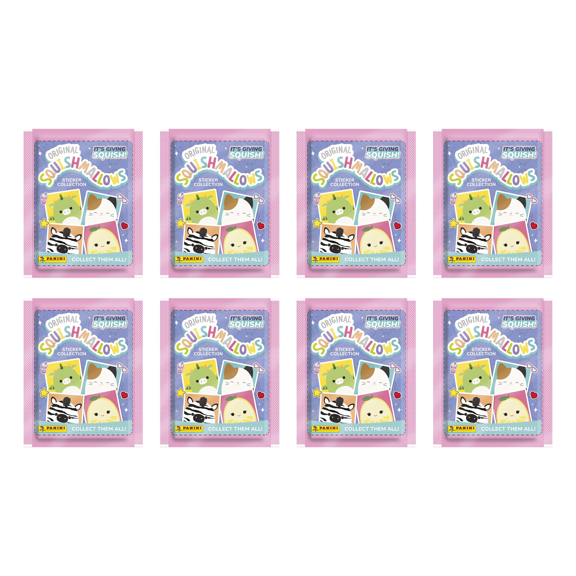 Panini Squishmallows It's Giving Squish Sticker Collection - 8 Sticker Packets + 1 Limited Edition Card 2