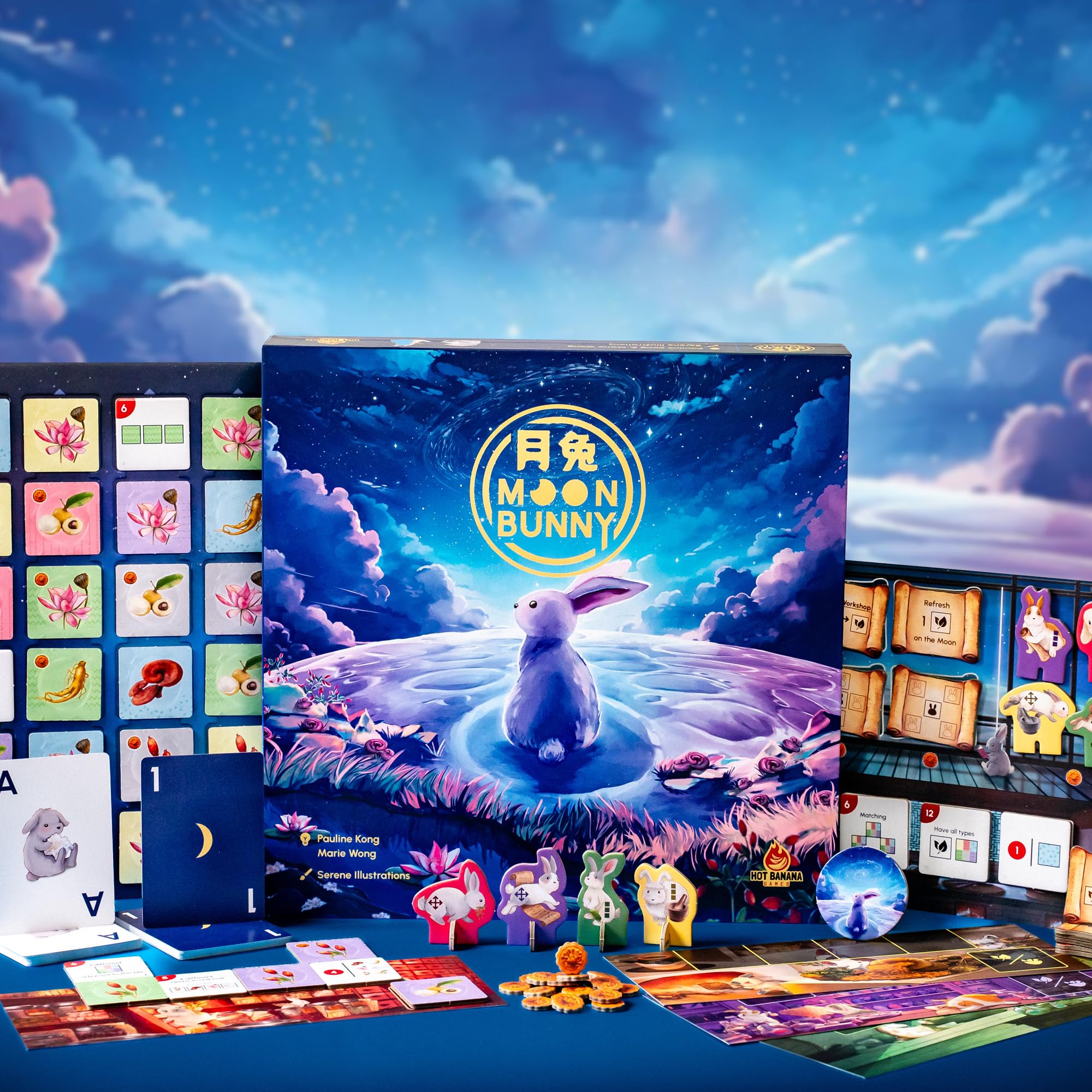 Hot Banana Games Moon Bunny Card Game for 1-4 Players 6