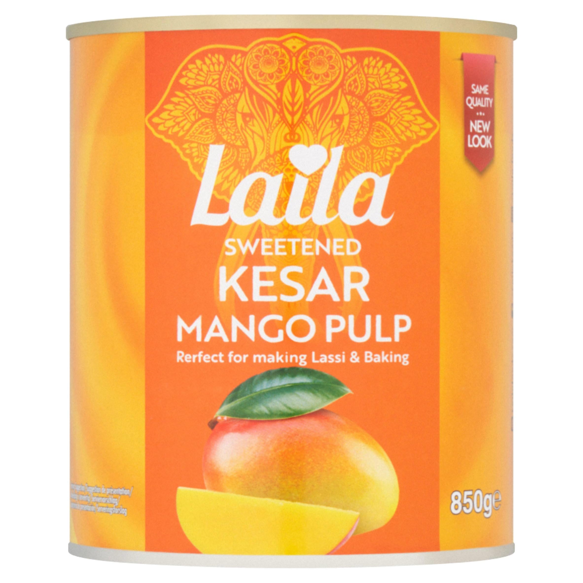 LAILA Mango Pulp - Finest Golden Indian Mangoes | 850g Can
