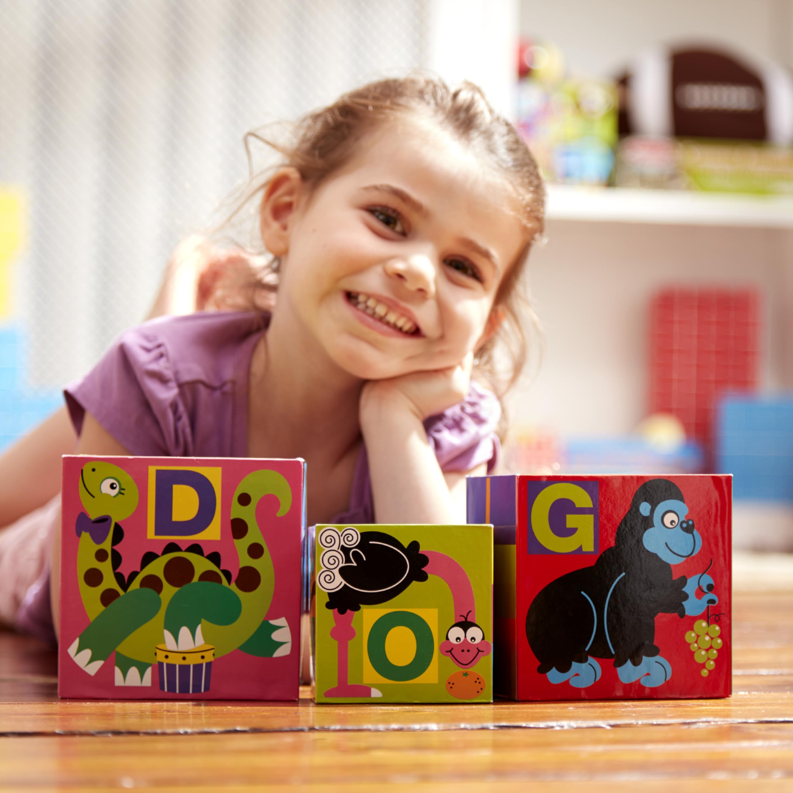 Melissa & Doug Alphabet Nesting and Stacking Blocks - Educational Building Playset for Toddlers 2+ 14