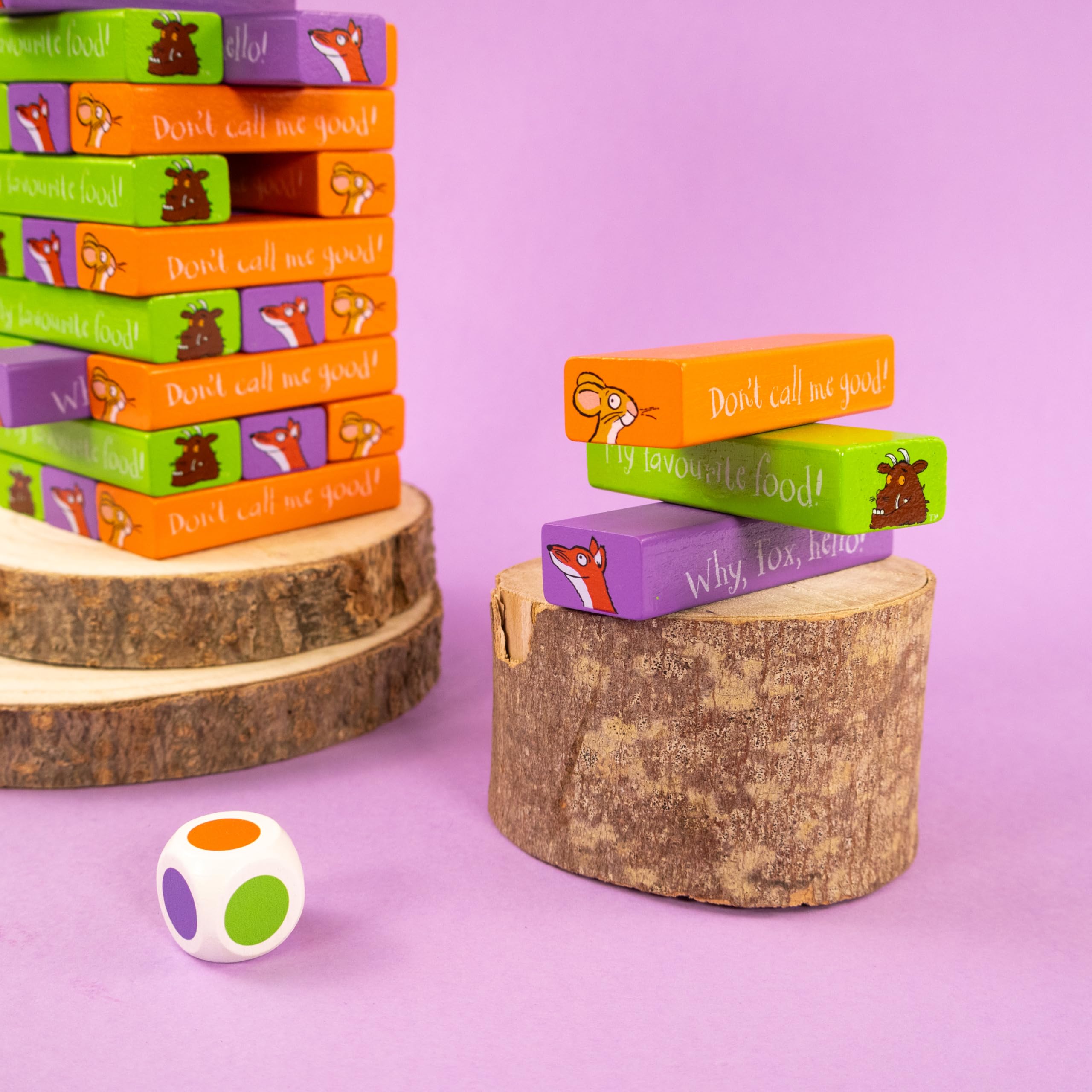 Robert Frederick - Gruffalo Tumble Tower Game Wooden Set with Dice 8