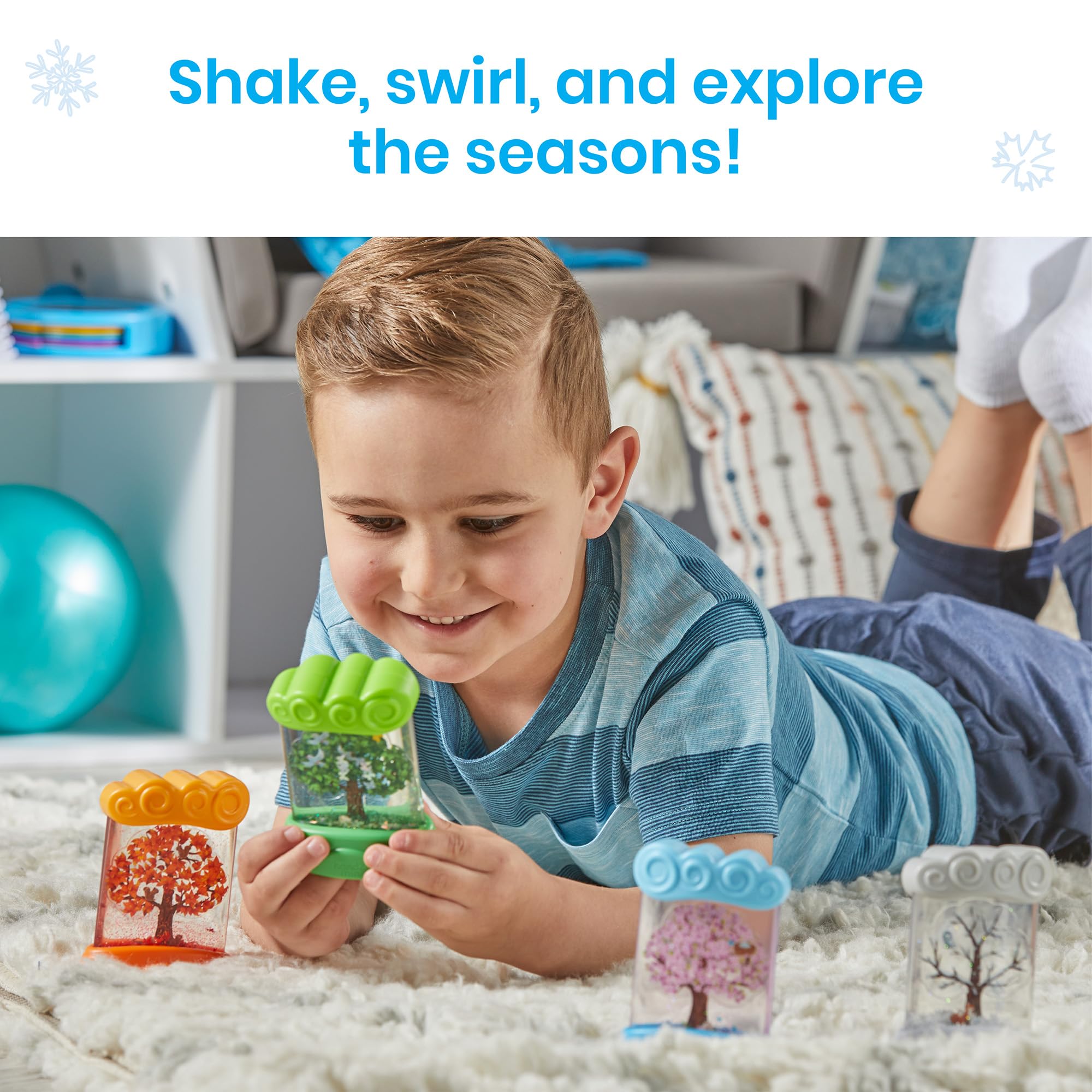 Learning Resources Changing Seasons Sensory Tubes - Educational Nature Playset for Toddlers 3+ 6