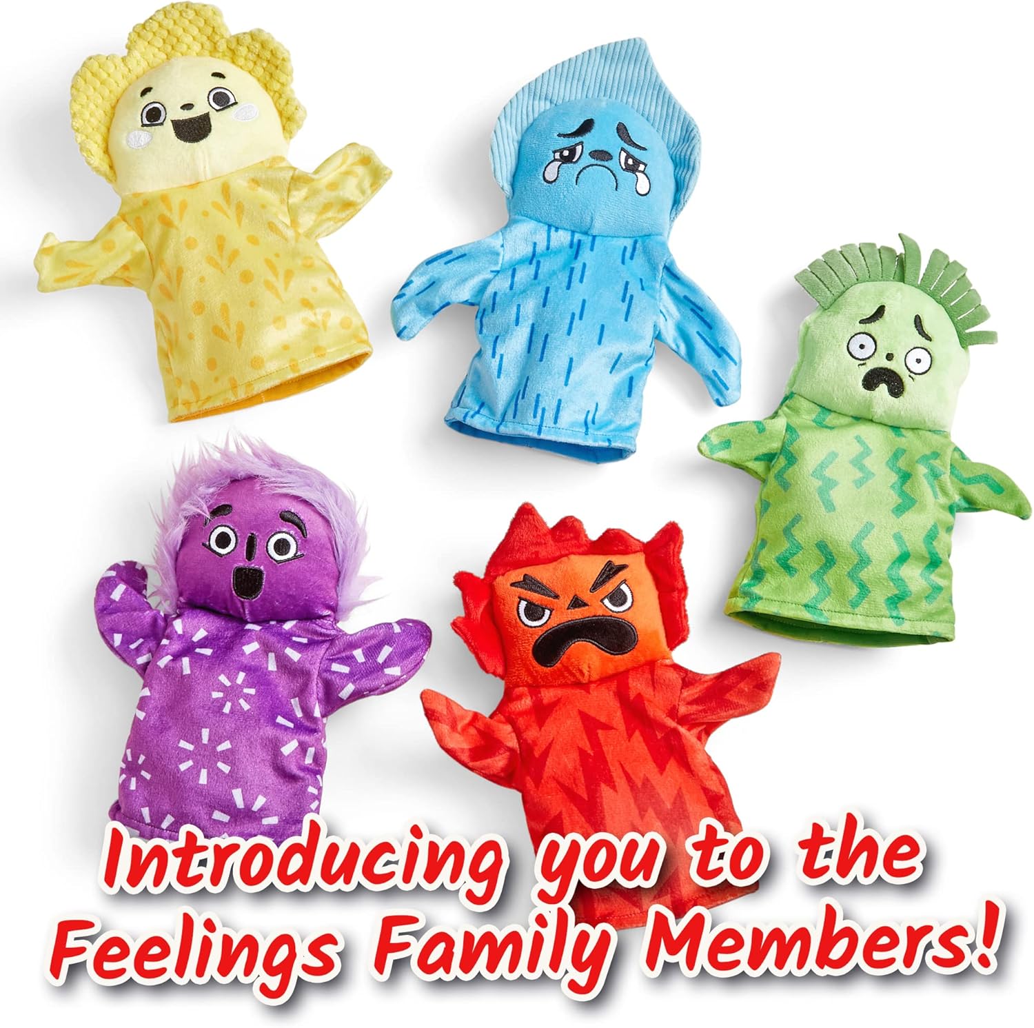 Learning Resources Feelings Family Hand Puppets Set - Educational Emotional Learning Toy for Kids Ages 18 Months-6 Years 6