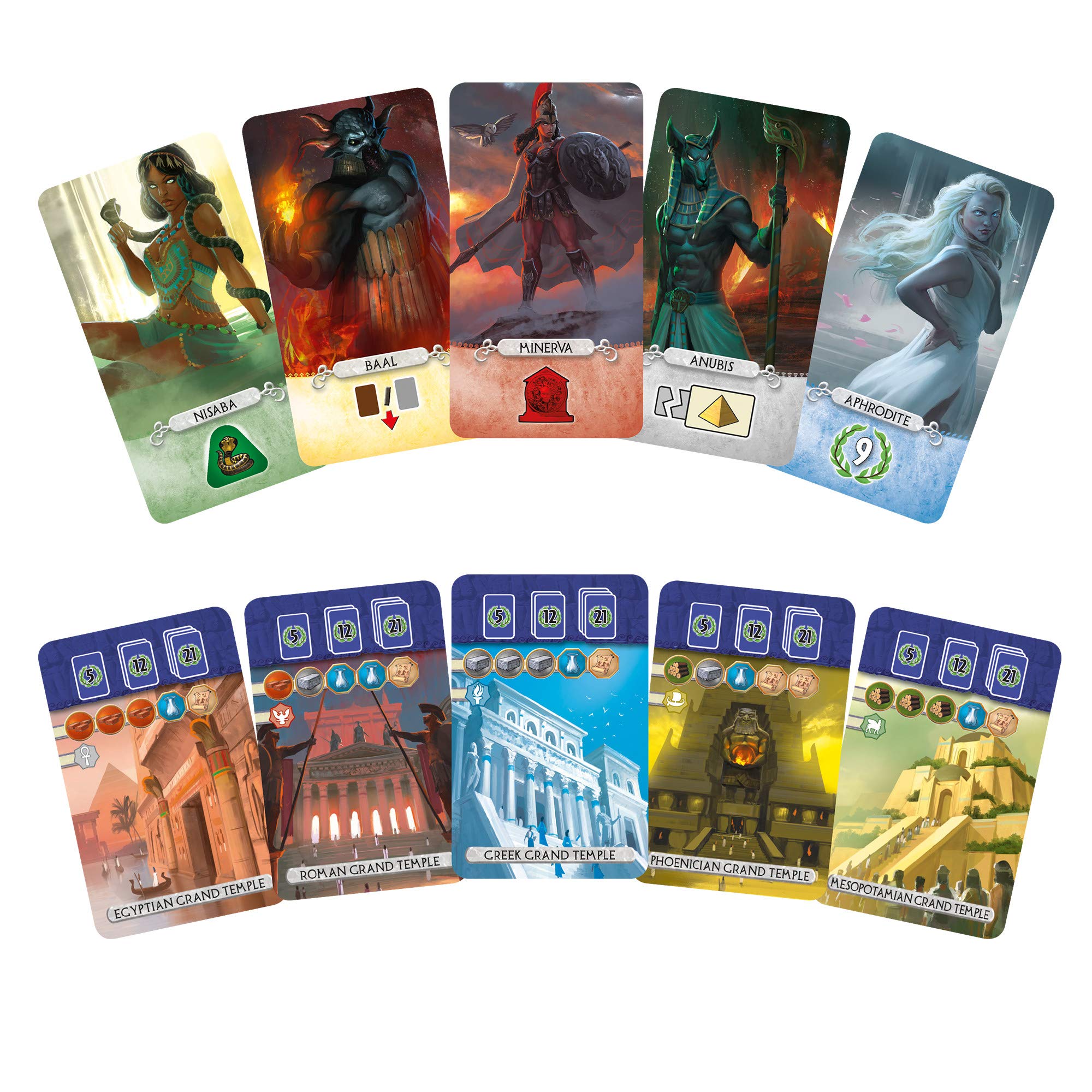 Repos Production 7 Wonders Duel Pantheon Expansion Board Game 6