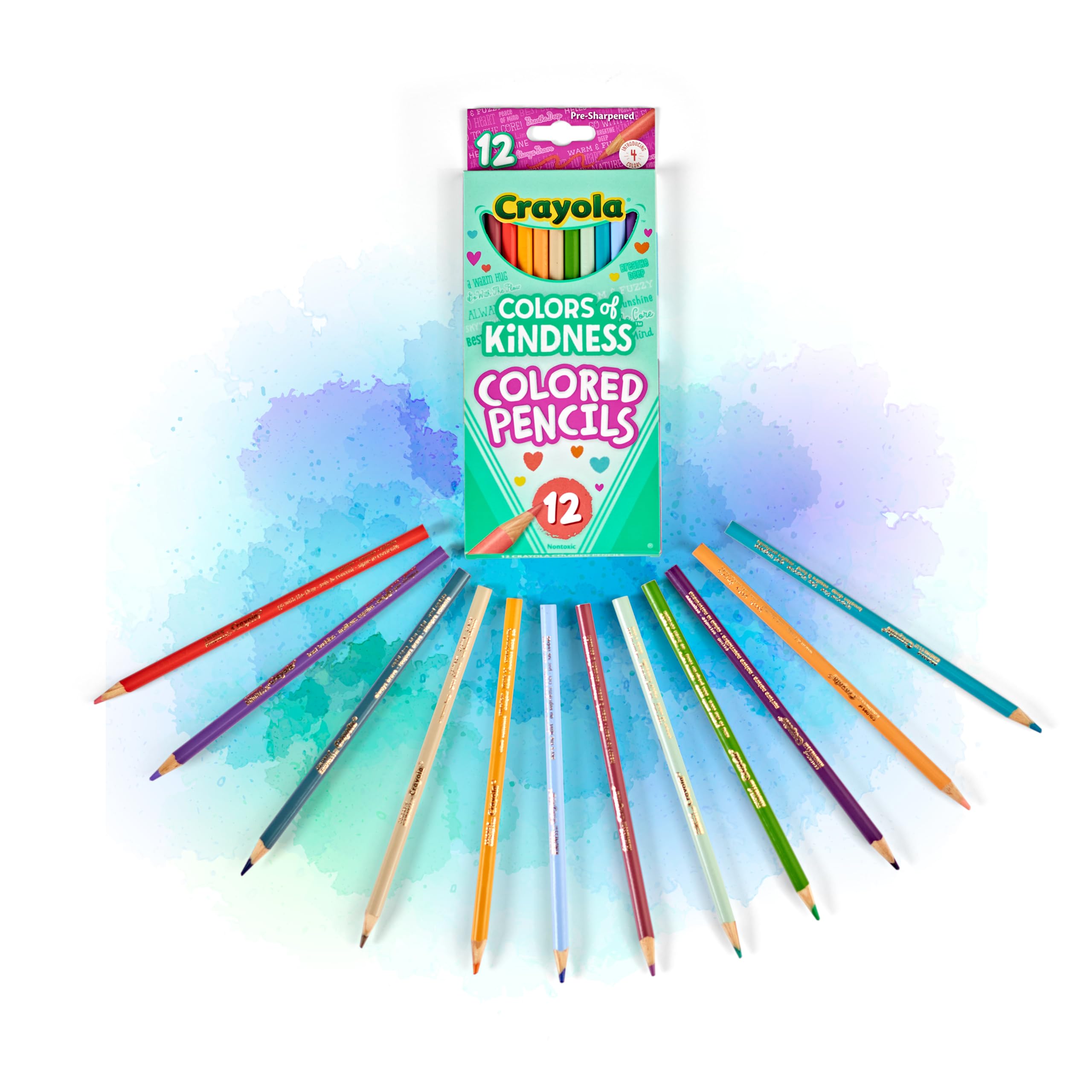 CRAYOLA Colors of Kindness Colored Pencils - Assorted Pastel Colors (Pack of 12) 5