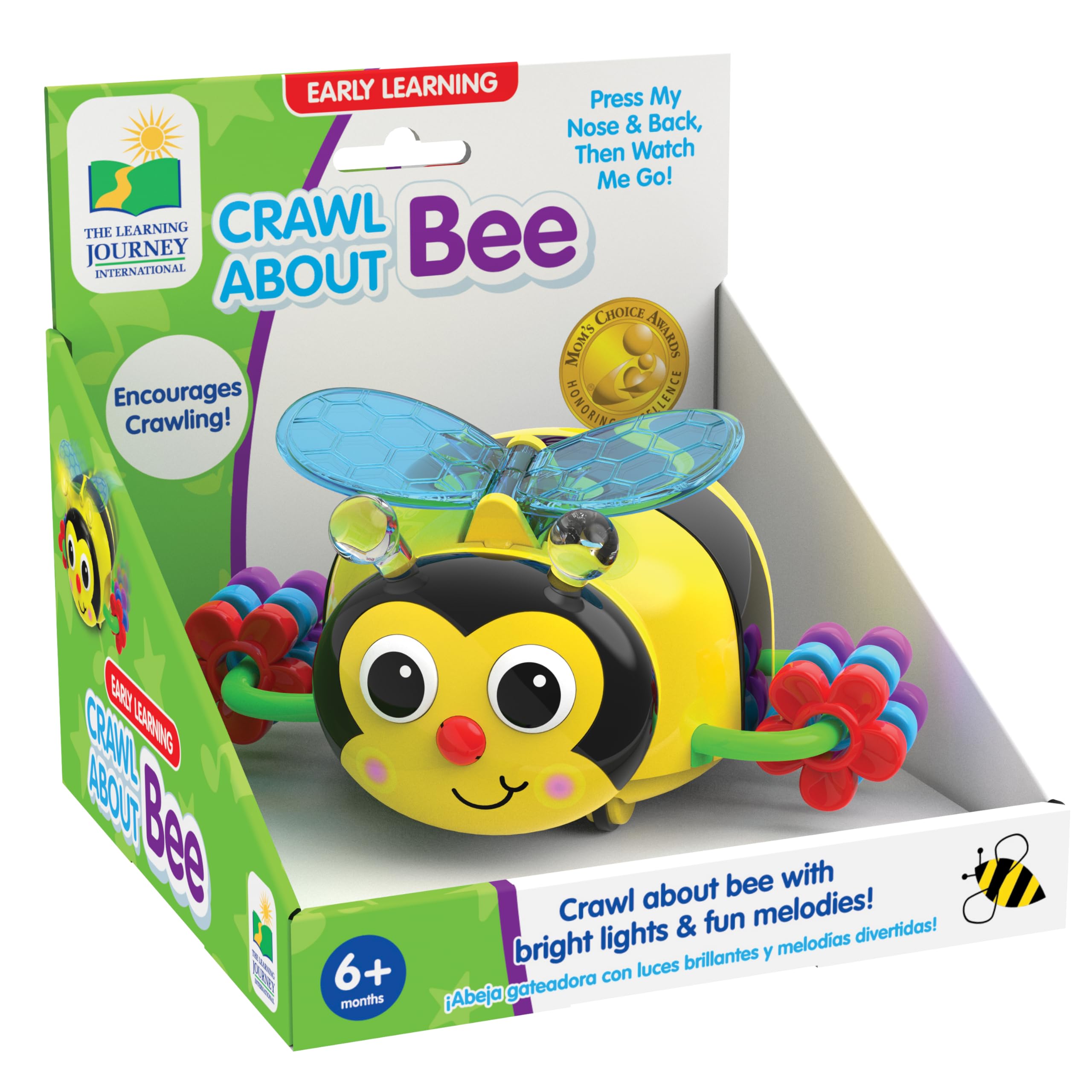 The Learning Journey Crawl About Bee - Interactive Light-Up Toy with Music for 6+ Months