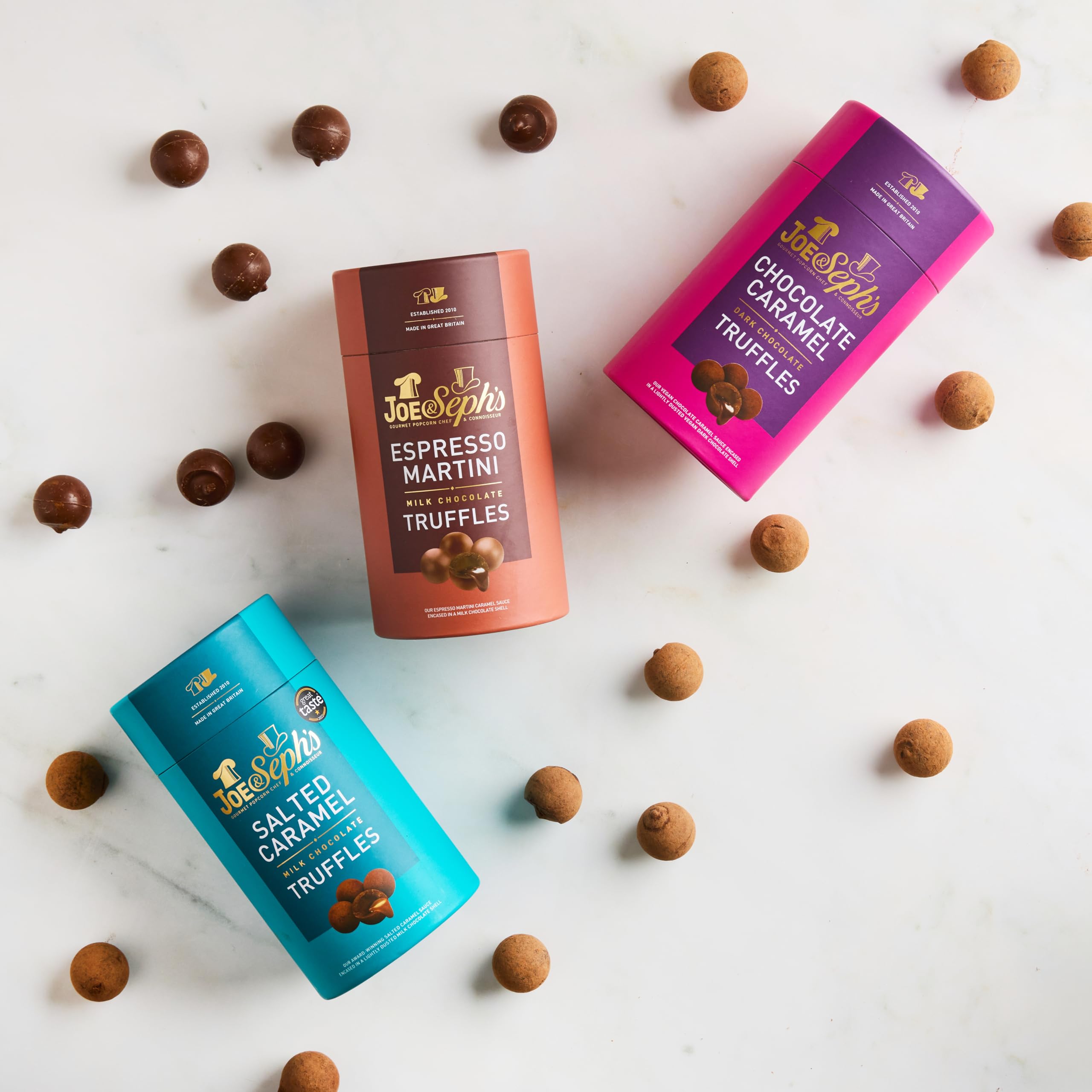 Joe &amp; Seph's Milk Chocolate Salt游戏副本 Karamell-Trüffel (1x100) 3