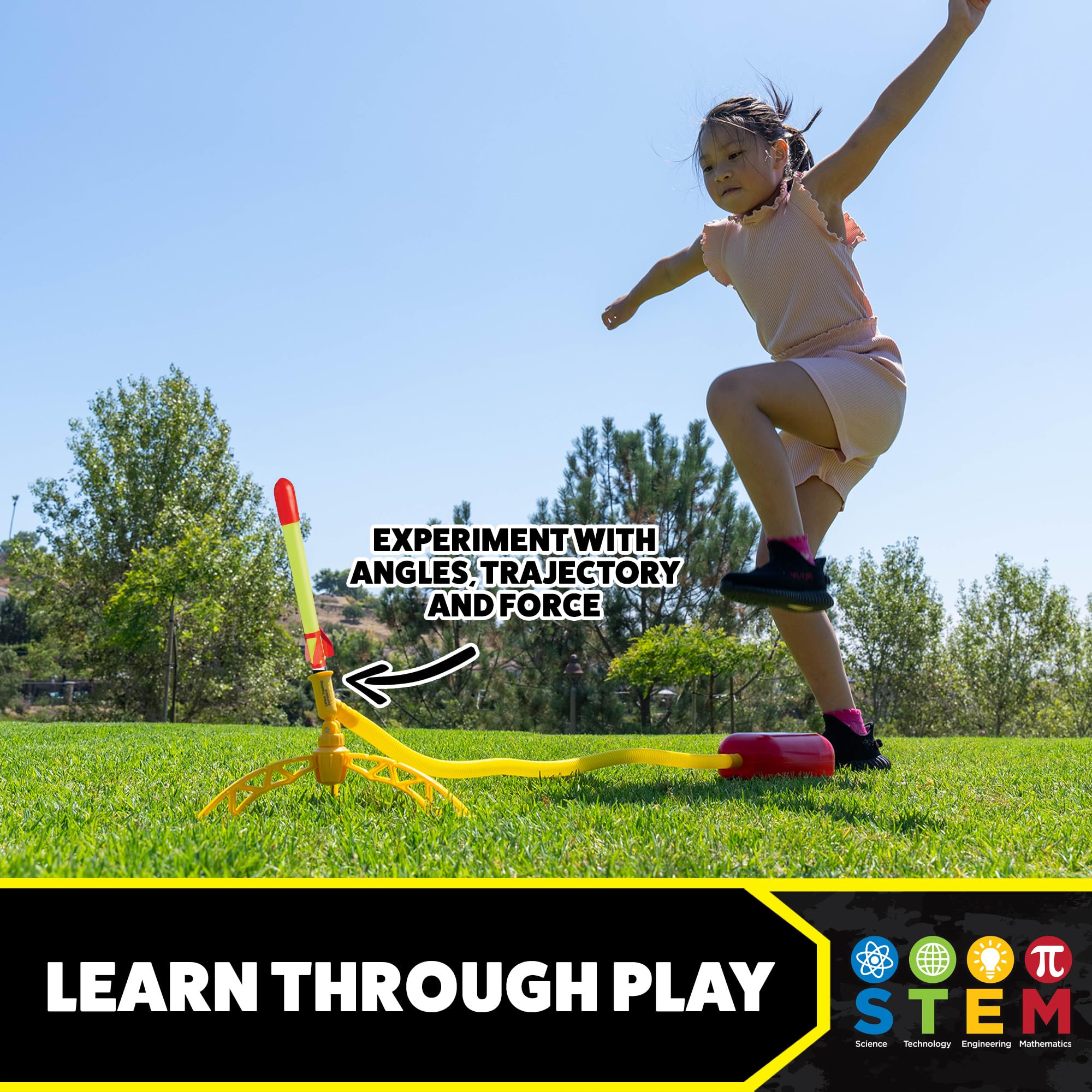 Stomp Rocket Super High Performance Stomp Kit - Launch Rockets Up to 120m, Ages 9+ 10
