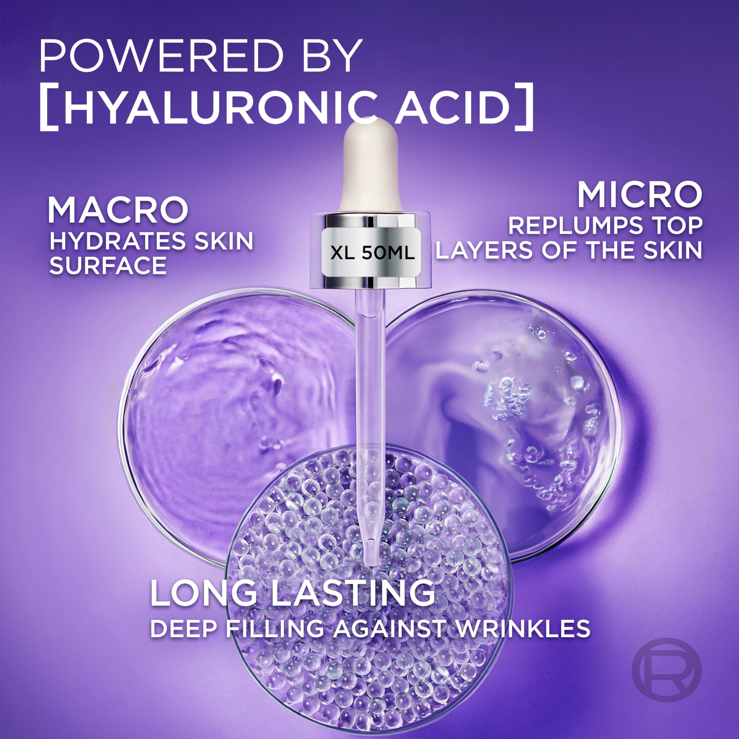 L'Oréal Paris Revitalift Hyaluronic Acid Serum - Anti-Wrinkle Dropper Serum, 50ml 5