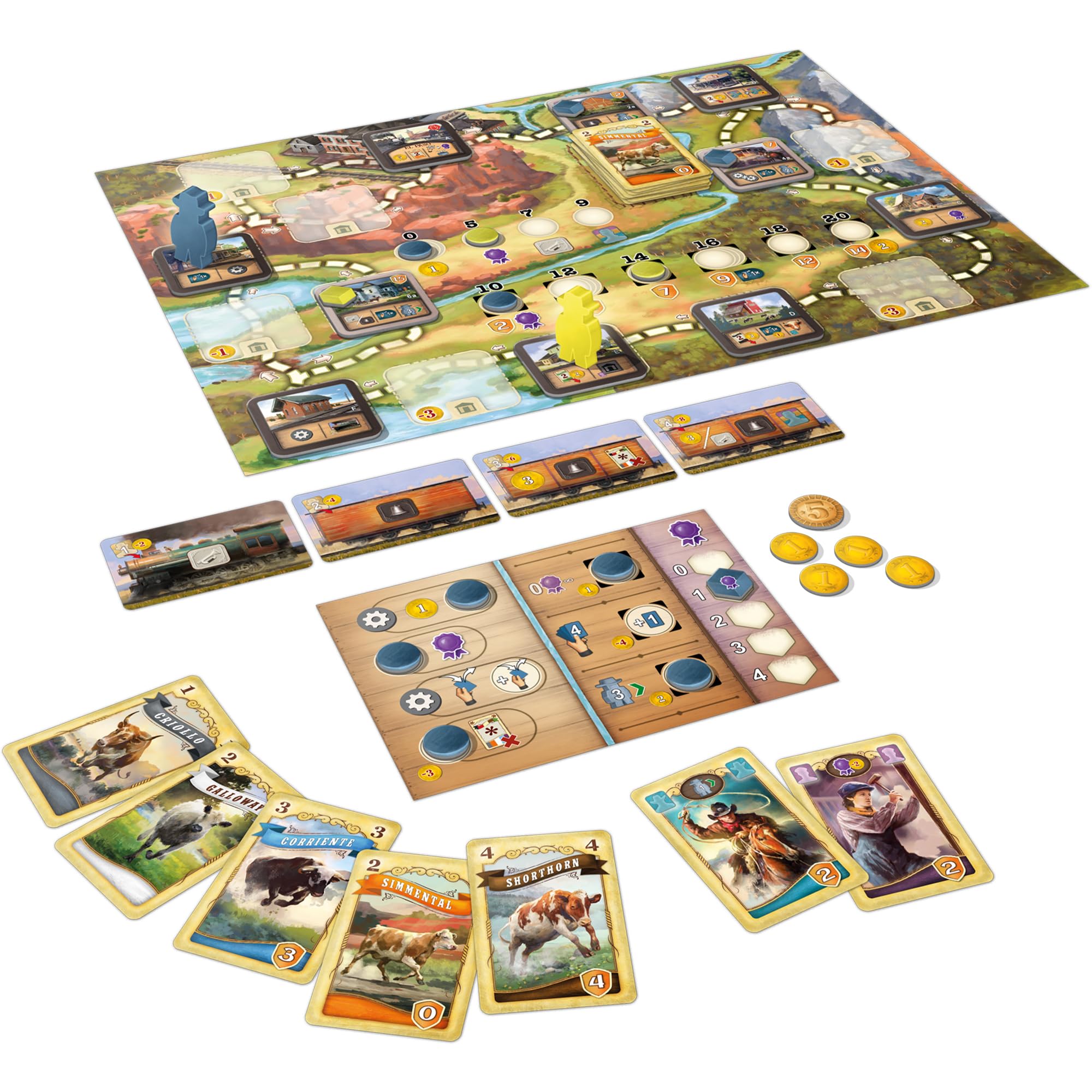 Lookout Great Western Trail: El Paso Board Game