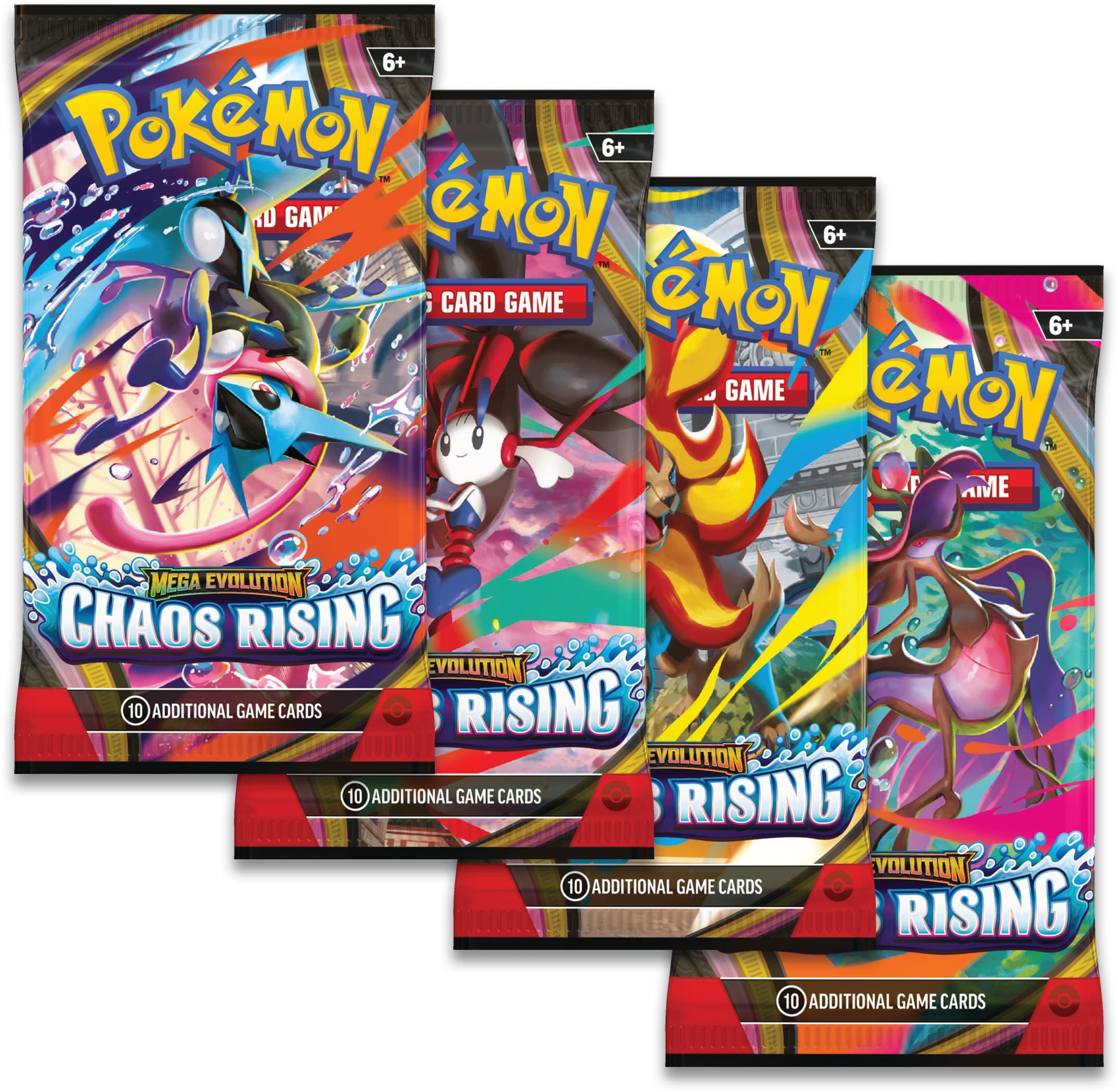 Pokémon TCG: Mega Evolution—Chaos Rising Booster Display - 18 Booster Packs | English | Ages 6+ 2