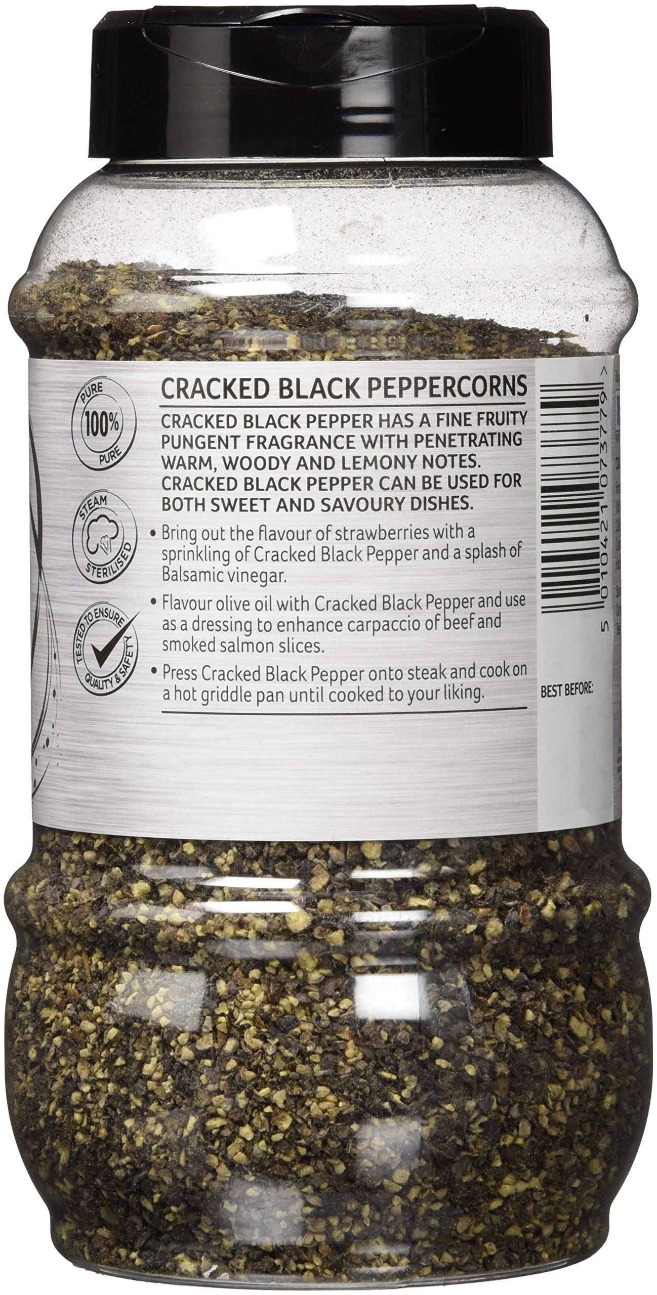 Schwartz Cracked Black Pepper - Woody & Lemony Flavor | 380g 2