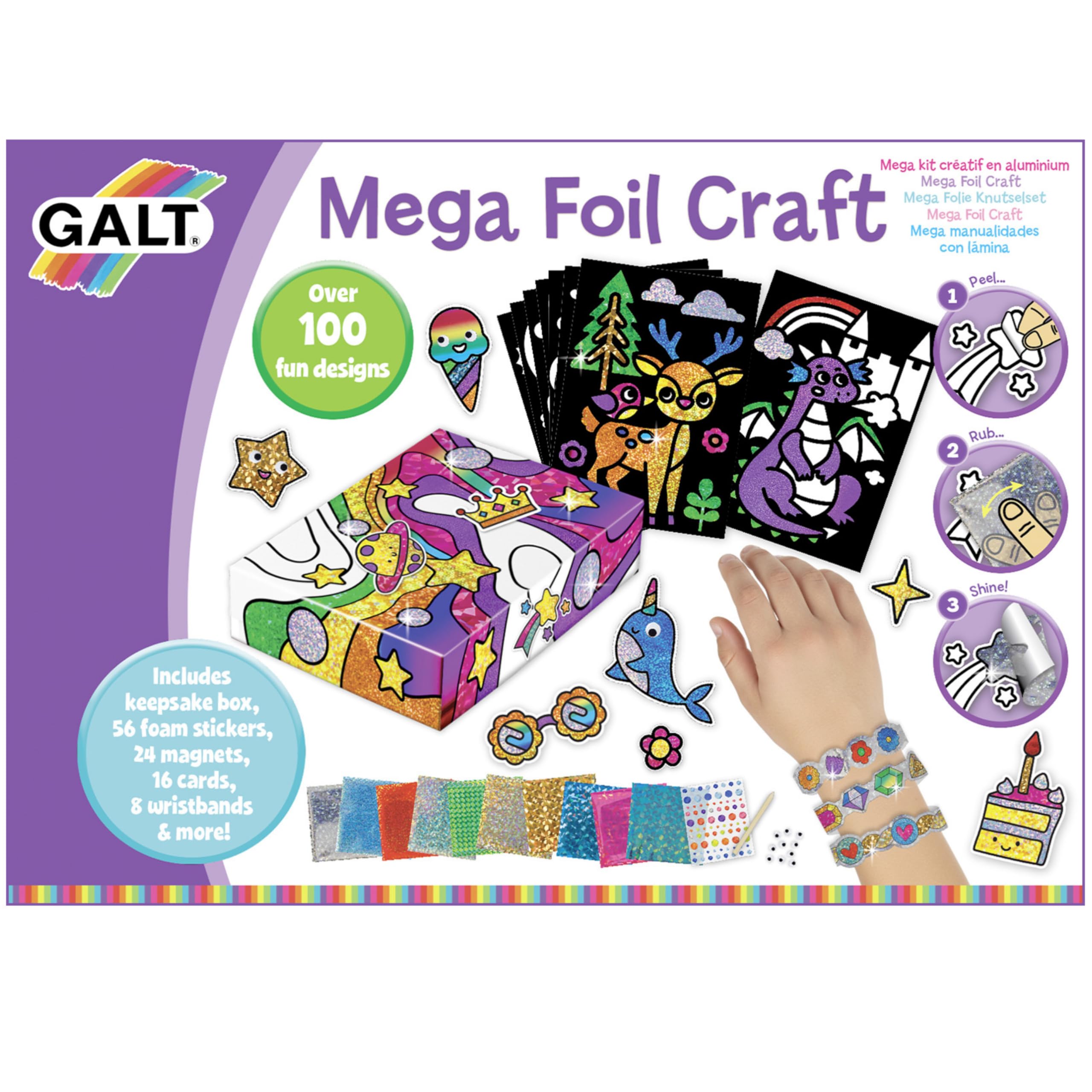 Galt Mega Foil Craft Set - Mess-Free Art for Kids Ages 8+ 7