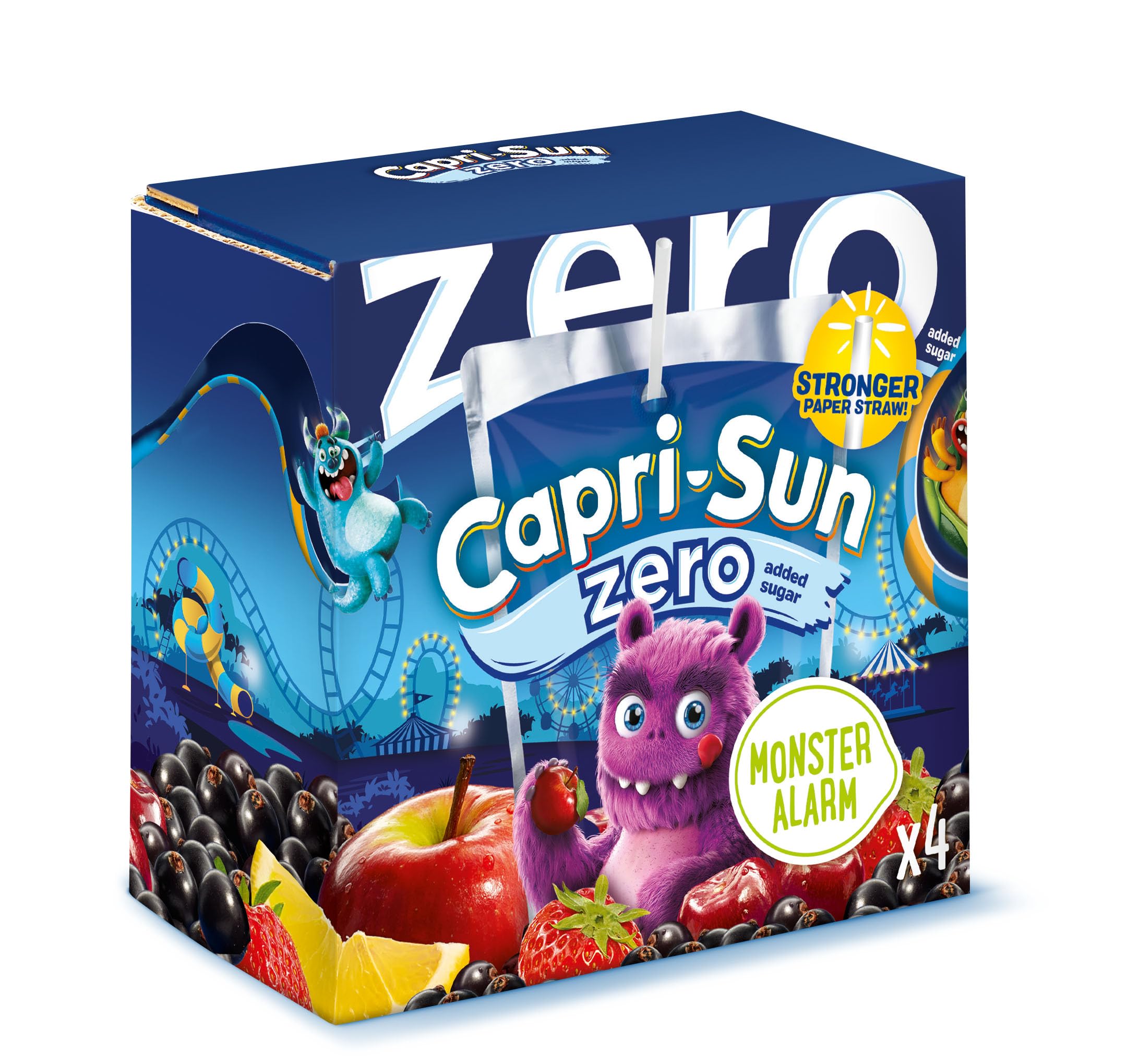 Capri-Sun Monster Alarm Juice Drink Multipack (4 x 200ml) Made with Real Fruit Juice