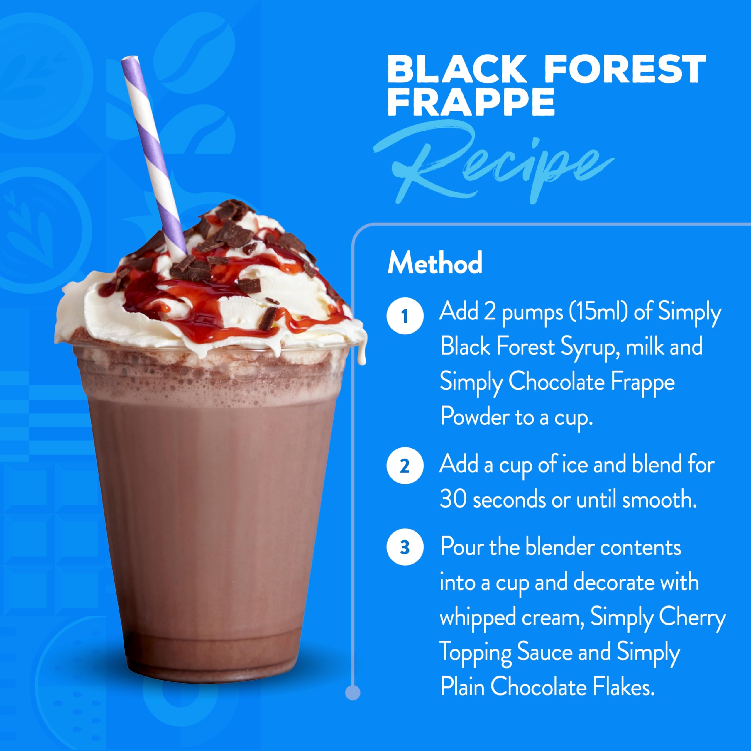 Simply - Black Forest Syrup Vegan & Nut Free Flavoured Syrup for Coffee, Cocktails & Baking 10