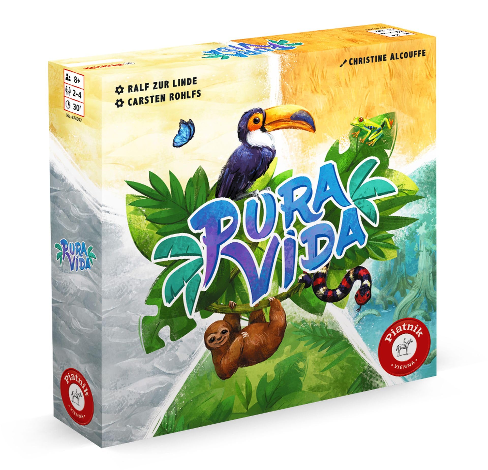 Piatnik Pura Vida Family Board Game for 2-4 Players, Ages 8+, 30-Minute Playtime